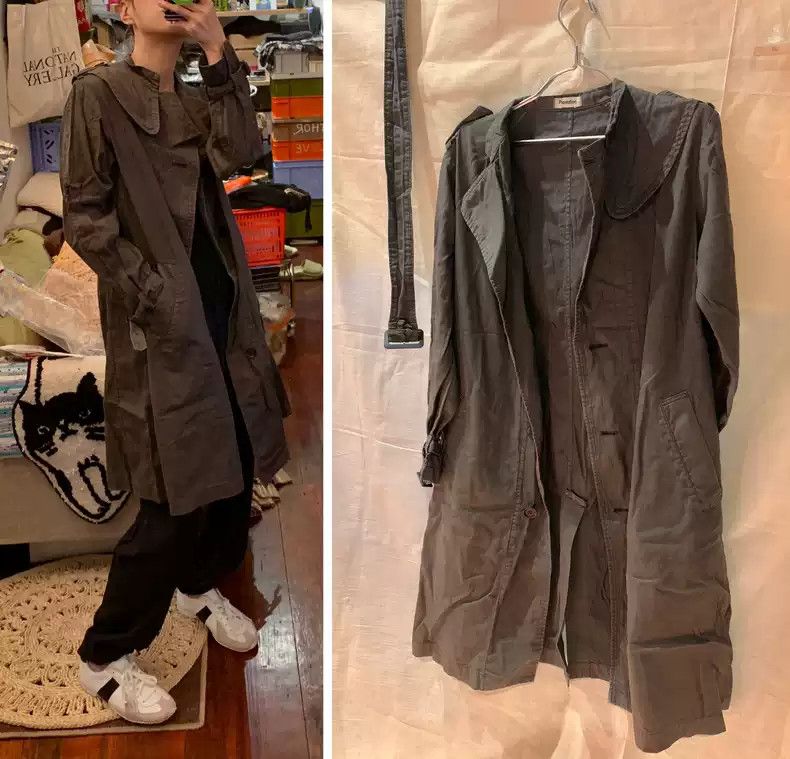 Vintage Issey Miyake Long Trench Coat - J351
