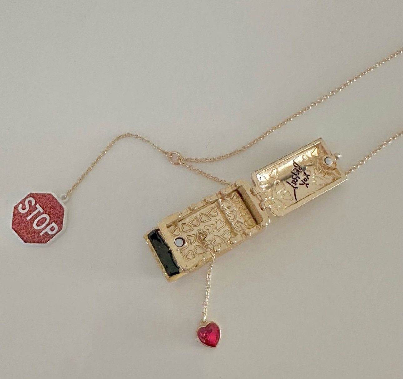 Betsey Johnson Betsey Johnson BACK TO SCHOOL Bus Heart Locket Necklace Size ONE SIZE - 10 Thumbnail