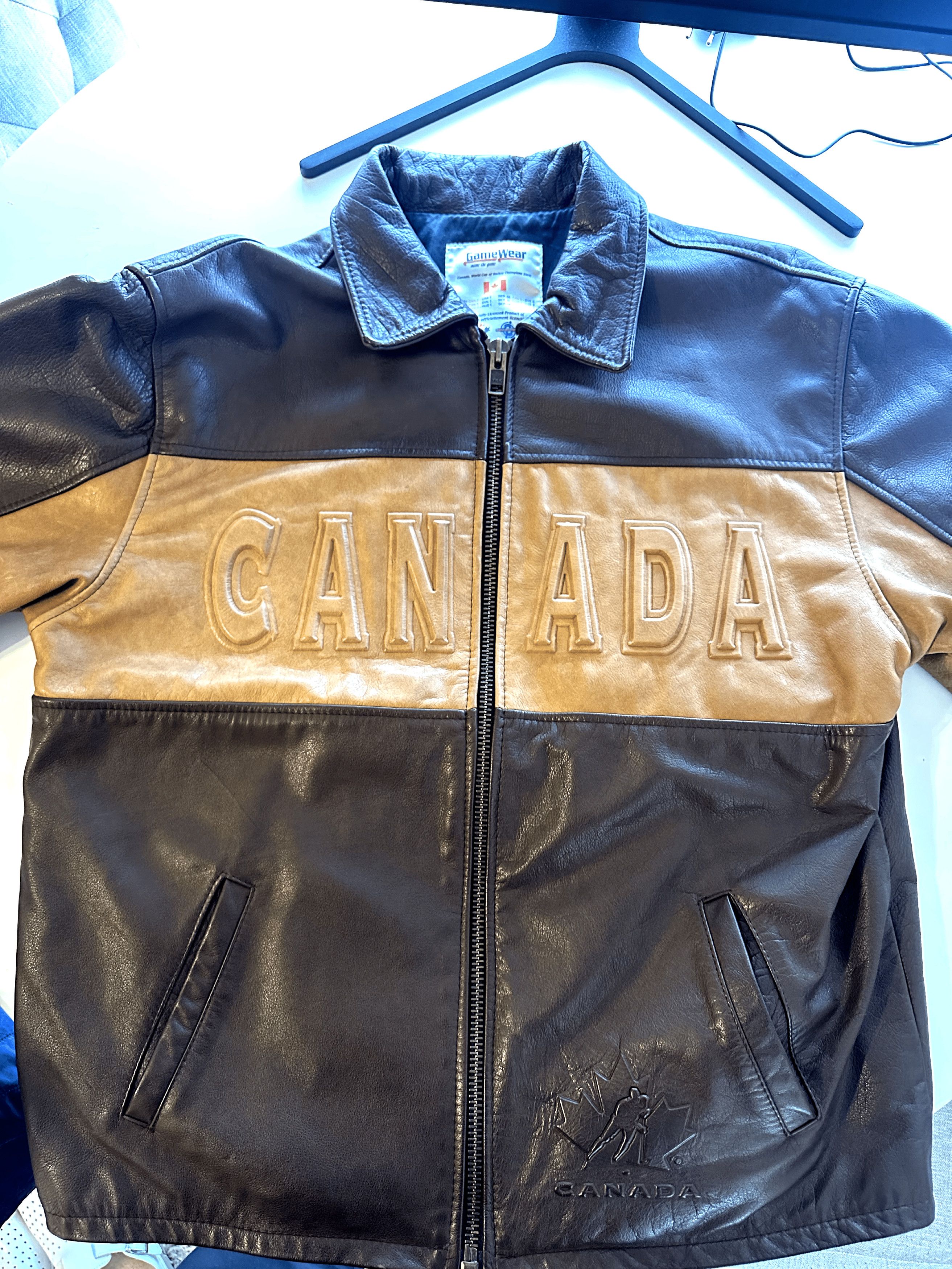 Other RARE Canada 2004 World Cup of Hockey Leather Jacket Size US XL / EU 56 / 4 - 2 Thumbnail