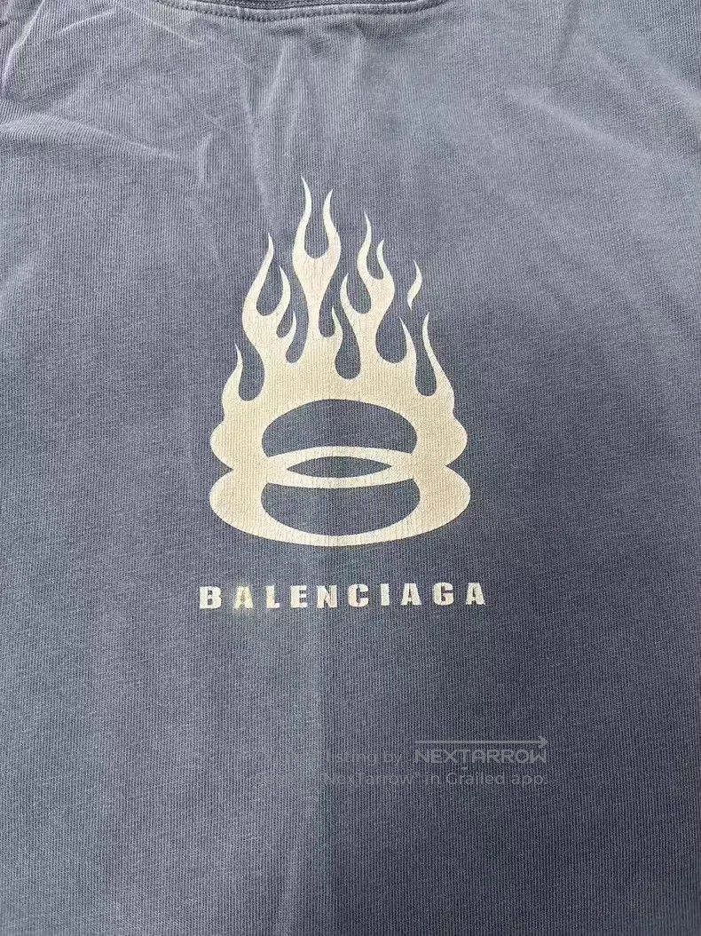 Balenciaga Balenciaga Letter print round neck short sleeve T-shirt Size US L / EU 52-54 / 3 - 3 Thumbnail