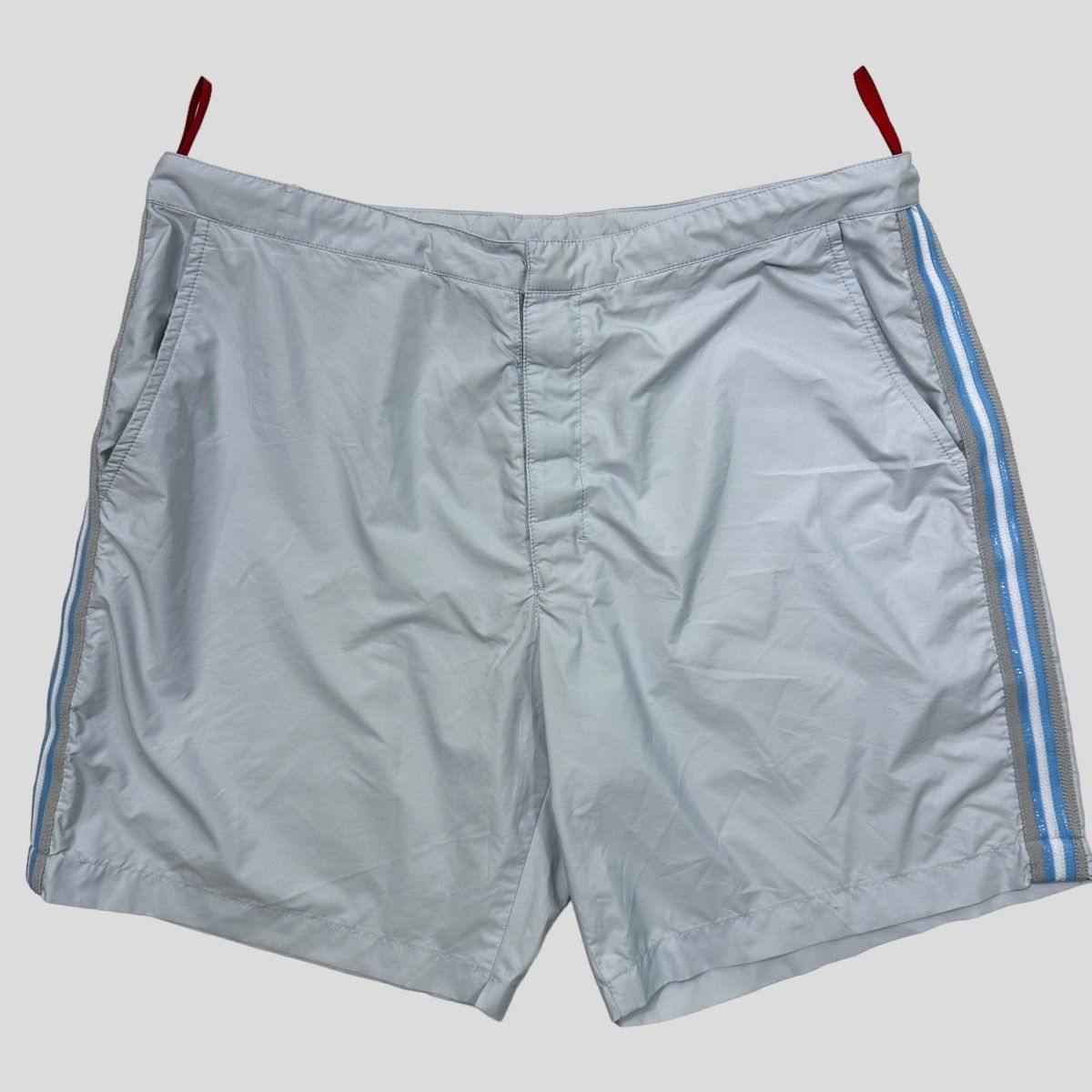 image of Prada Sport Ss00 Gel Seam Nylon Shorts - It50 in Blue, Men's (Size 34)