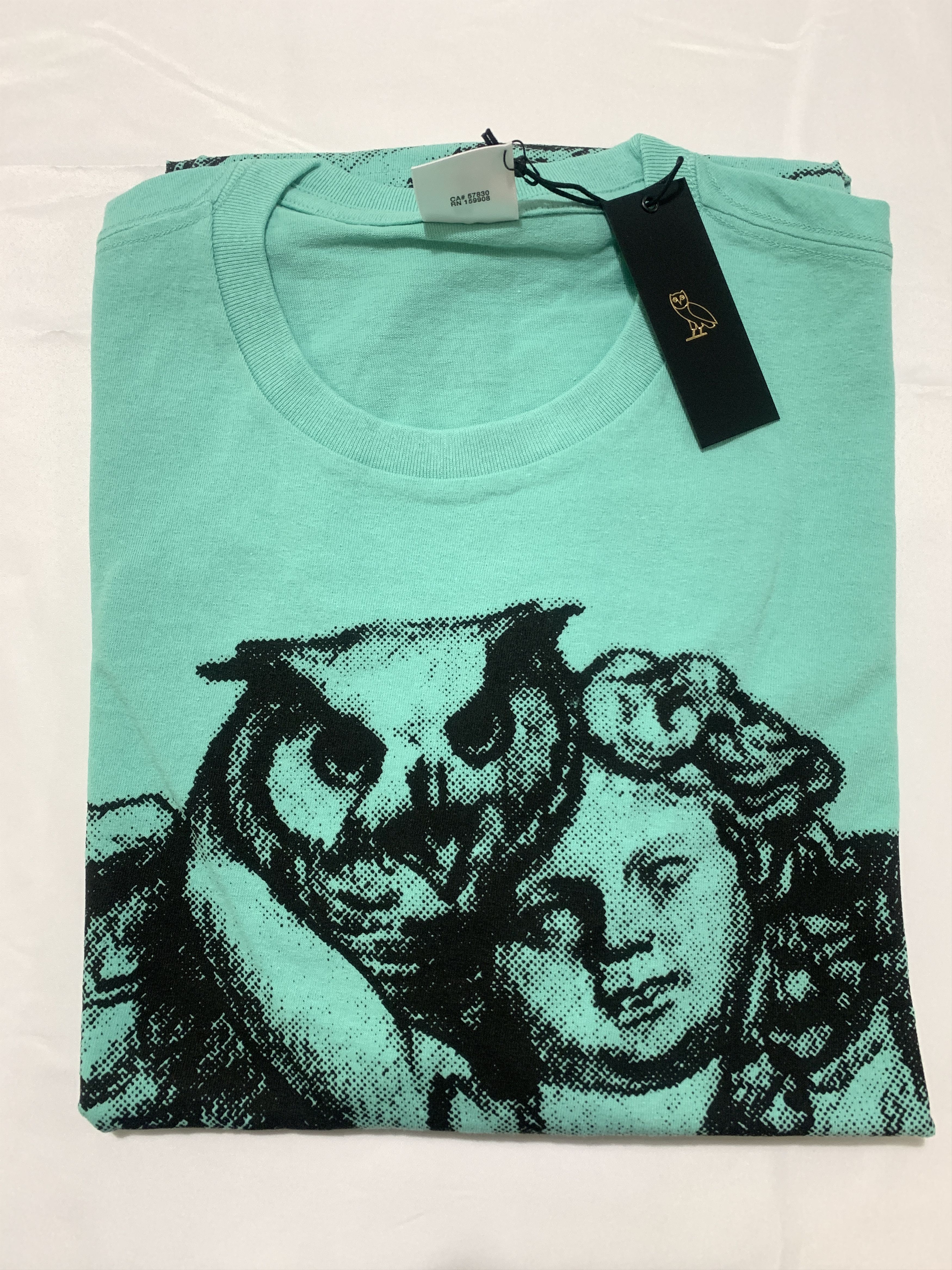 *RARE* OVO CHERUB CUPID OWL T-SHIRT TEE TEAL