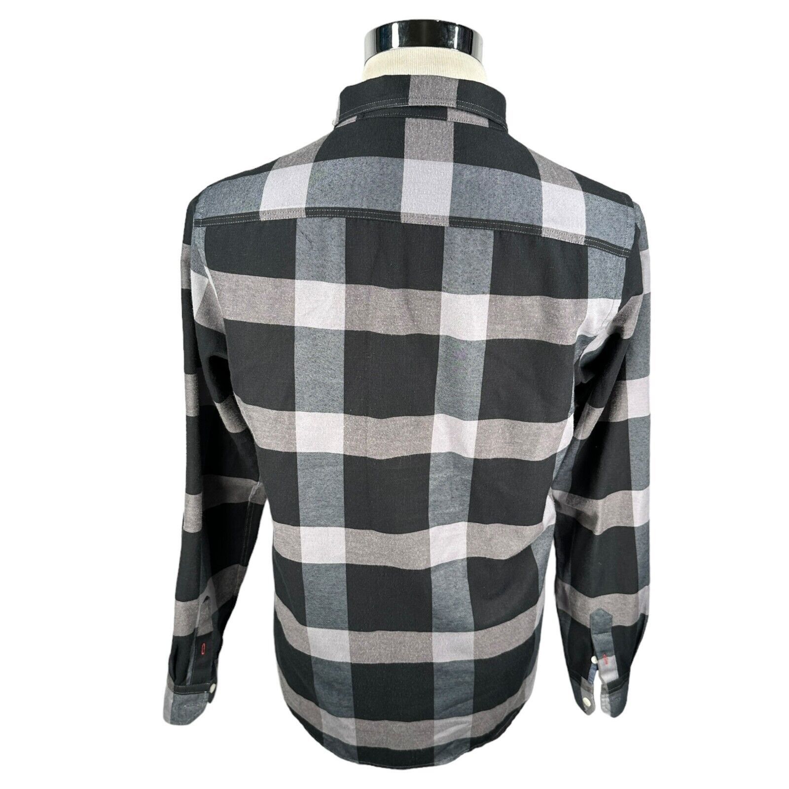 The Unbranded Brand Spitalfields Shirt Men’s M Grey Checked Cotton Button Down Size US M / EU 48-50 / 2 - 4 Thumbnail