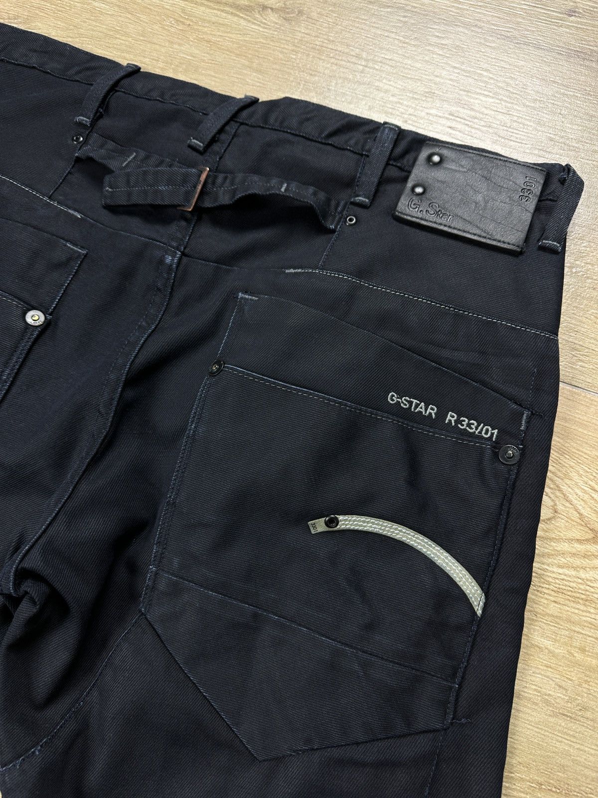 G-Star × Vintage Vintage Y2K G-Star Raw Waxed Denim Pants Size US 30 / EU 46 - 5 Thumbnail