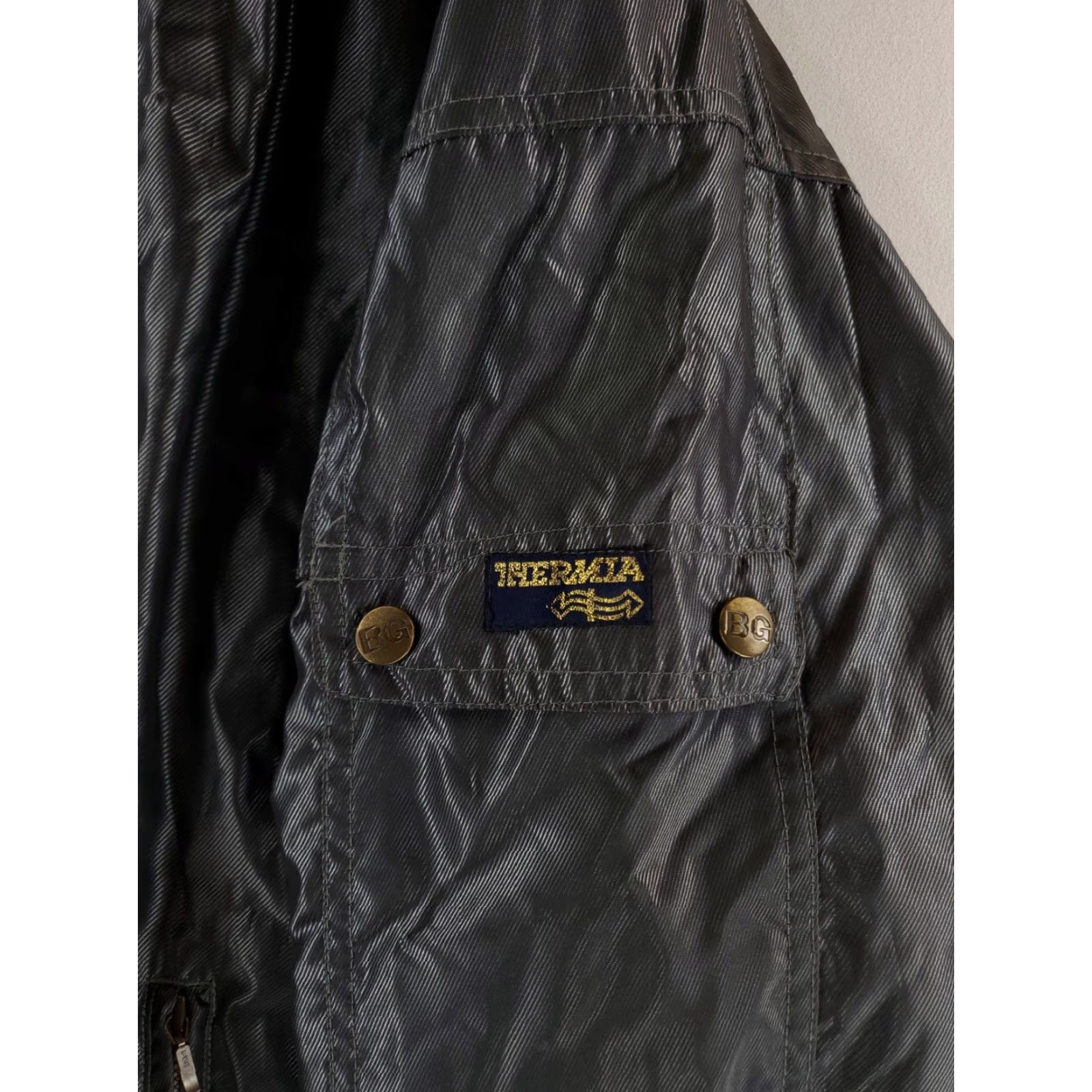 Vintage VINTAGE Boulder Gear Jacket Bomber Jacket Gray Green Metallic Thermia VTG 80s 90s Mens L Size US L / EU 52-54 / 3 - 4 Thumbnail