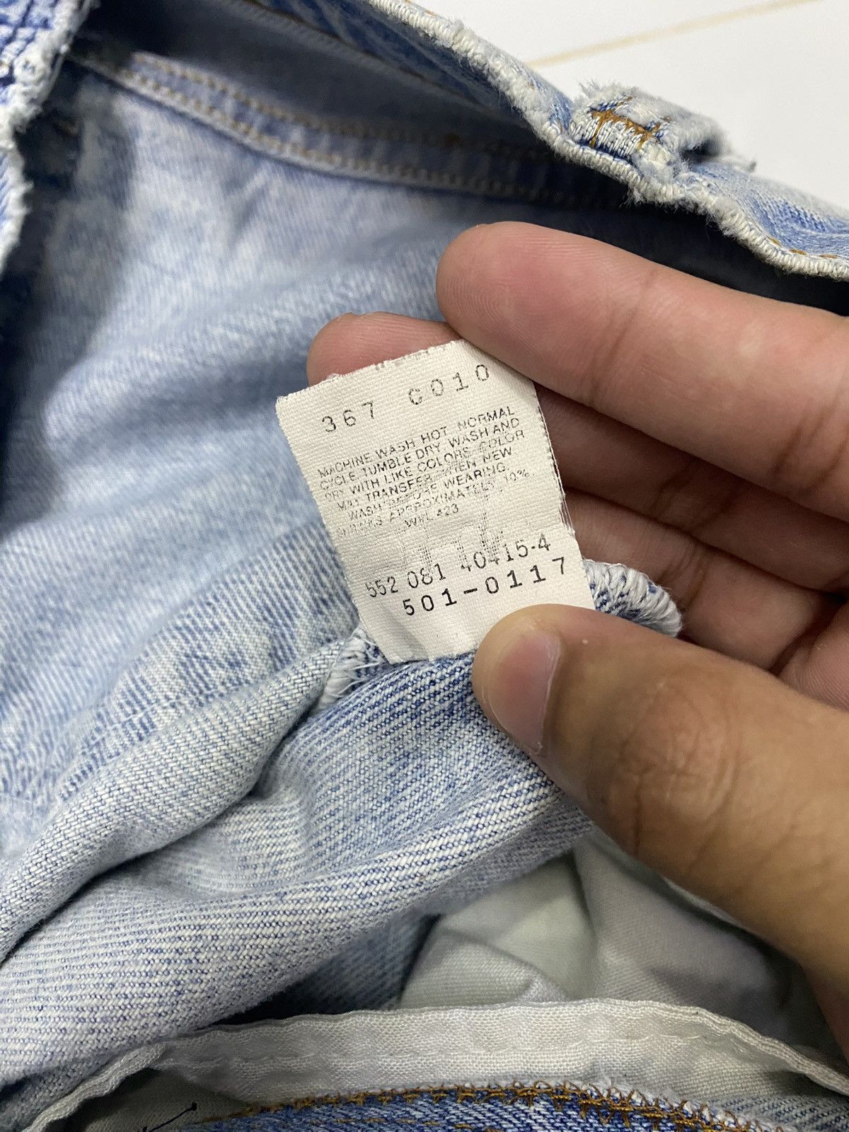 Levi's 🔥LEVIS VINTAGE 501 CUSTOM DISTRESSED DENIM JEANS Size US 32 / EU 48 - 14 Thumbnail