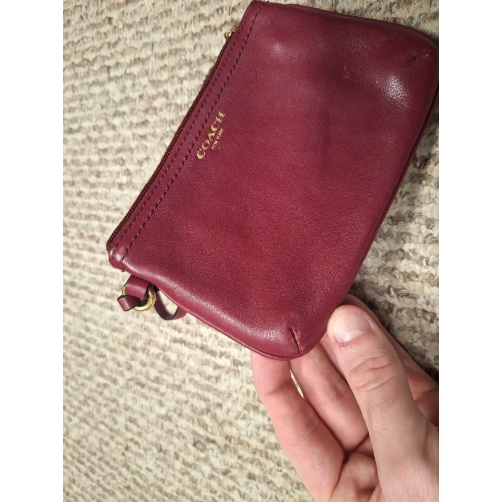 Coach Coach Legacy Wristlet Red Zip Womens Size ONE SIZE - 3 Thumbnail