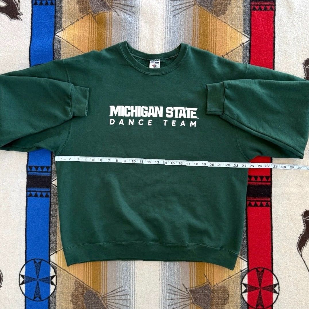 Jerzees VINTAGE Michigan State University Spartans Dance Team Crewneck Sweatshirt SZ XL Size US XL / EU 56 / 4 - 4 Thumbnail