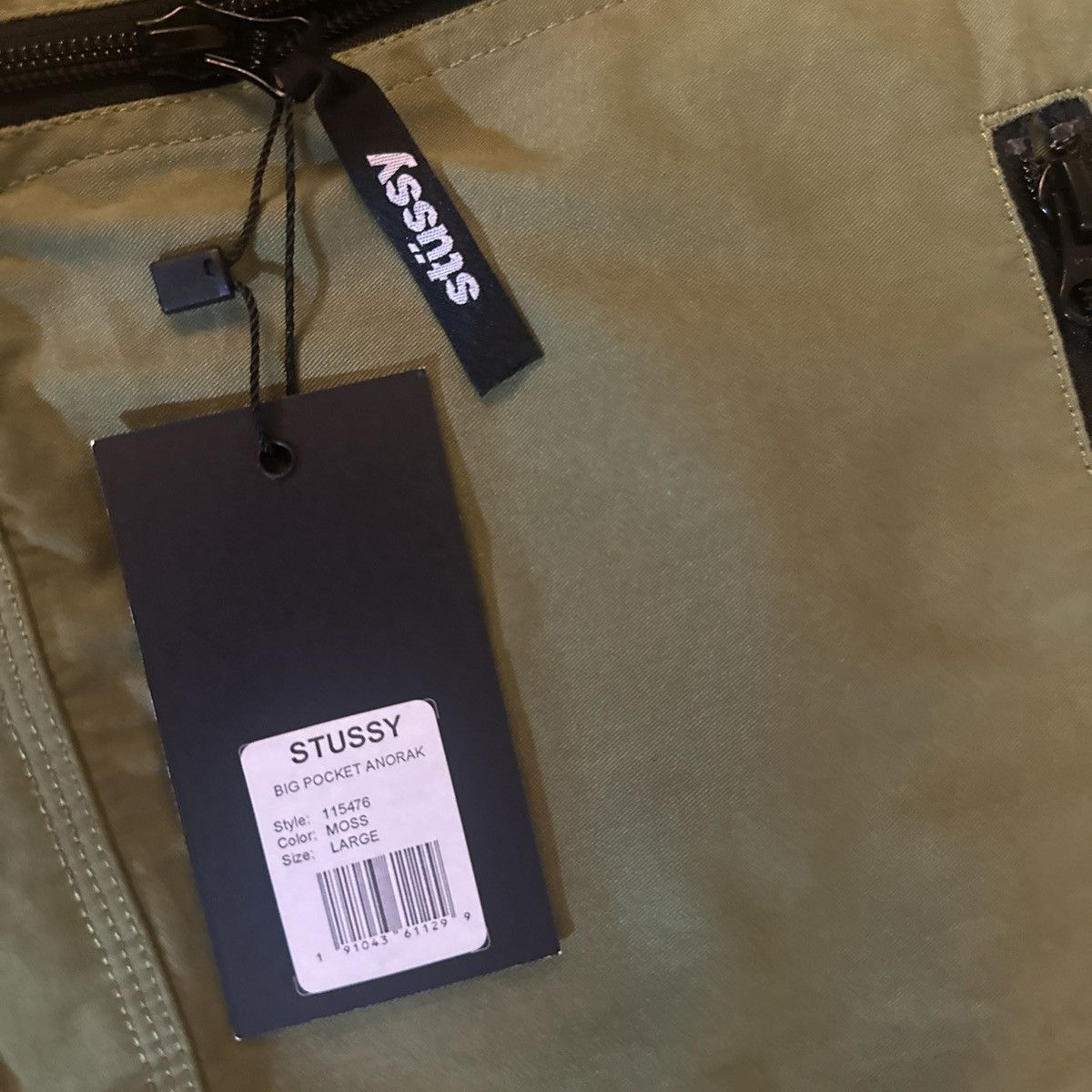 Stussy Stussy Big Pocket Anorak Jacket Green Size L (Fits XL) Size US L / EU 52-54 / 3 - 4 Thumbnail
