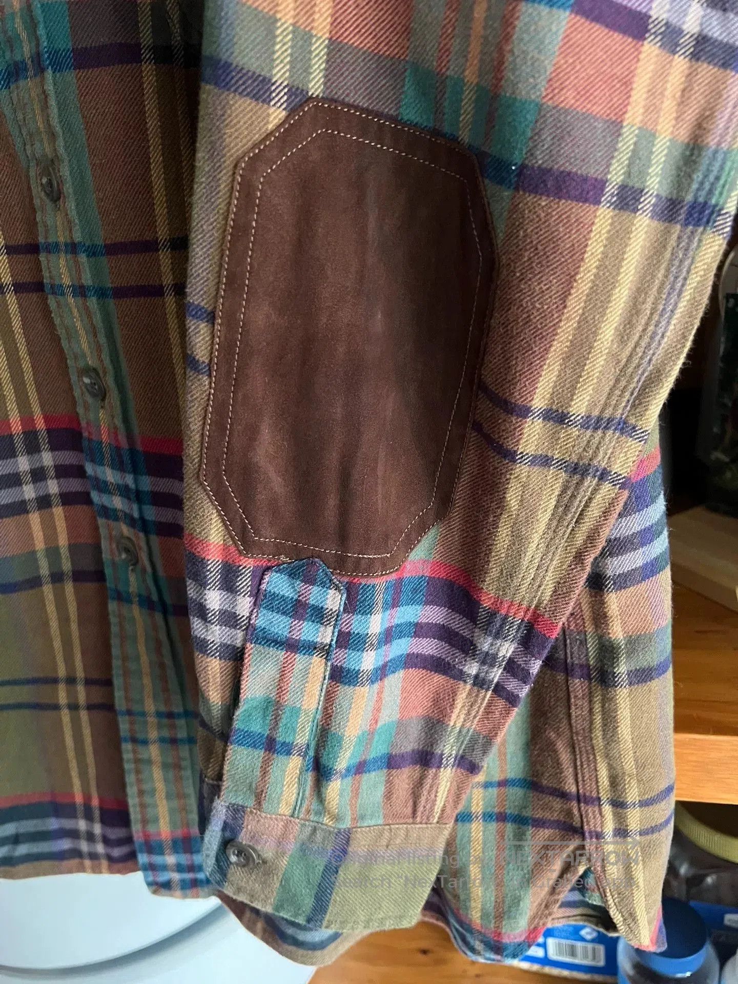 Polo Ralph Lauren Ralph Lauren Plaid Shirt with Elbow Patches. Size US L / EU 52-54 / 3 - 9 Thumbnail
