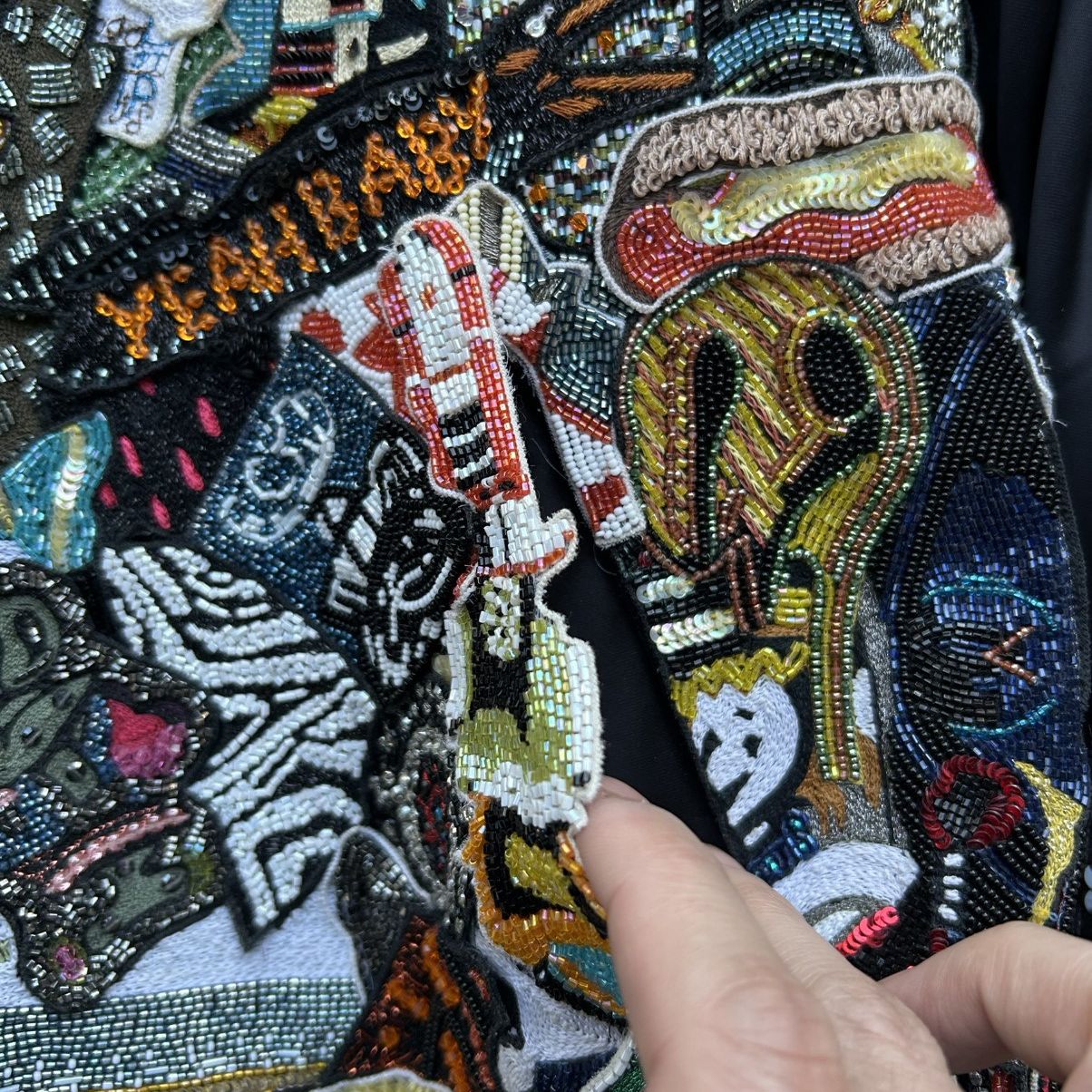 Saint Laurent Paris saint laurent 16ss sequin patchwork souvenir bomber Size US S / EU 44-46 / 1 - 6 Thumbnail