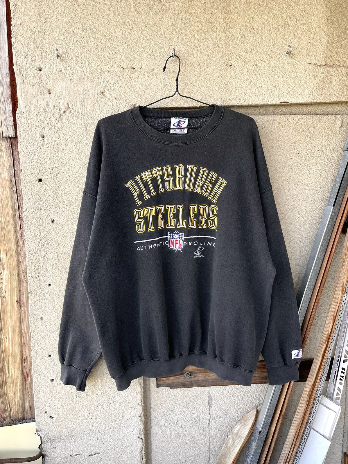 NFL Vintage 90s Pittsburgh Steelers NFL Football Sweatshirt Size US XL / EU 56 / 4 - 13 Thumbnail