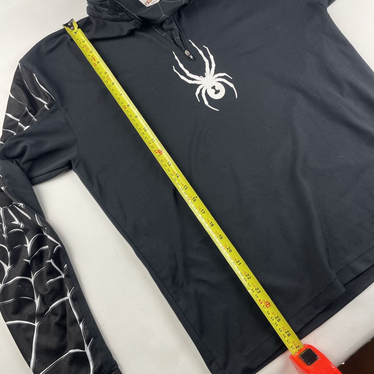 Spyder × Supreme VTG 90s Spyder Sweatshirt Black Spider Web 1/4 Zip Pullover Size US L / EU 52-54 / 3 - 14 Thumbnail