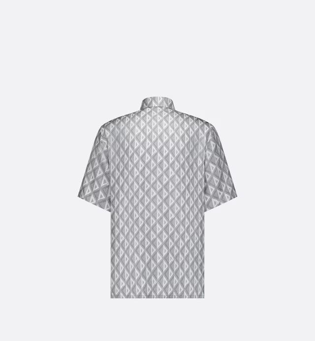【DIOR】 Dior Oblique Polo Shirt コットン ジャカード Dior Oblique Polo Shirt White, Blue and Brown Cotton