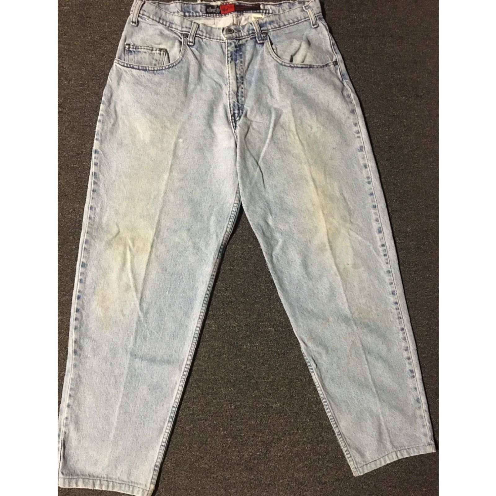 Levi's VINTAGE Levi’s Silvertab 90s Jeans Loose Faded Distress Blue 34/29 USA Men Jeans Grunge Skate Size US 34 / EU 50 - 2 Thumbnail