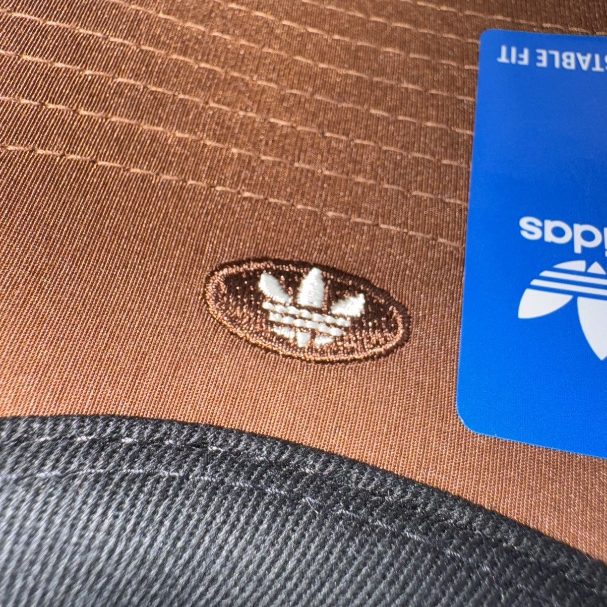 Adidas × Vintage Adidas “Preloved Brown” Corduroy Adjustable Strapback Hat Size ONE SIZE - 6 Thumbnail
