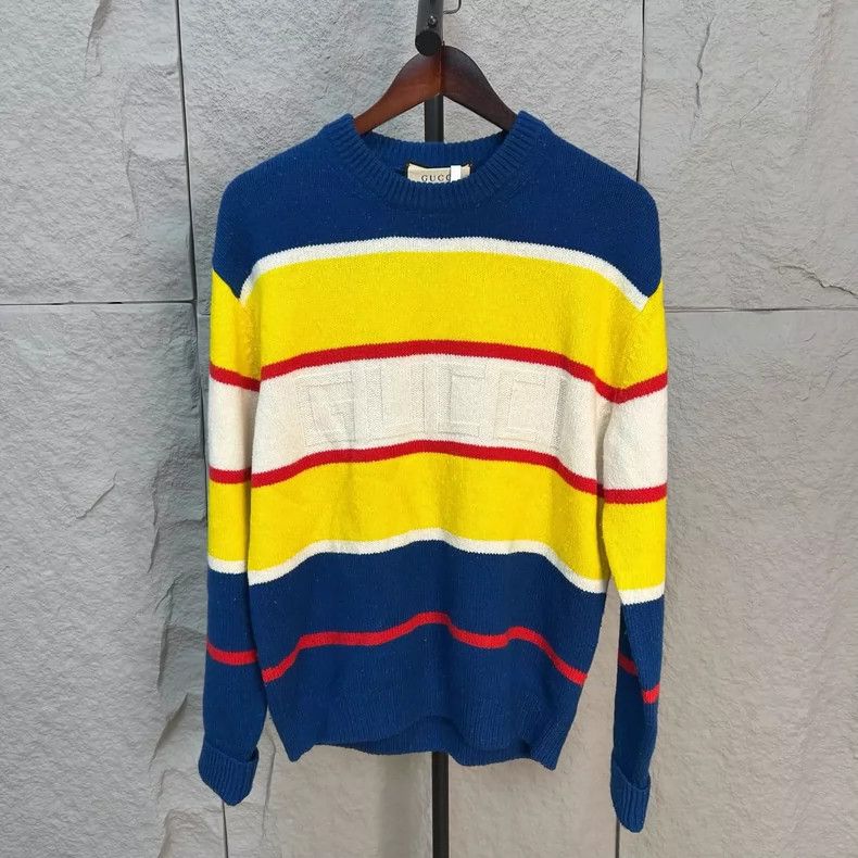 Gucci Striped Logo Chest Sweater - dmc