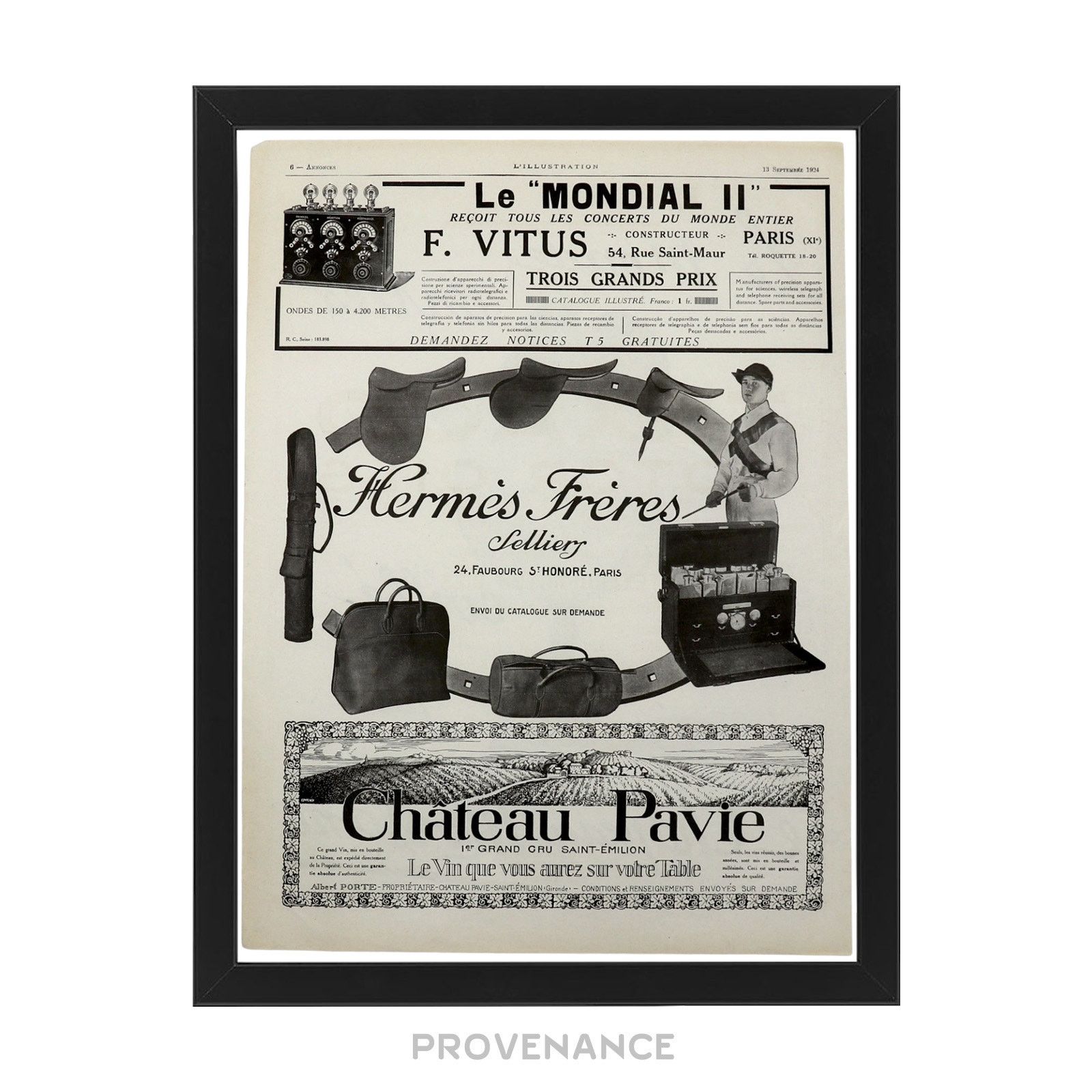 Hermes 🔴 Hermes Antique Vintage Newsprint Ad - Hermès Frères Size ONE SIZE - 1 Thumbnail
