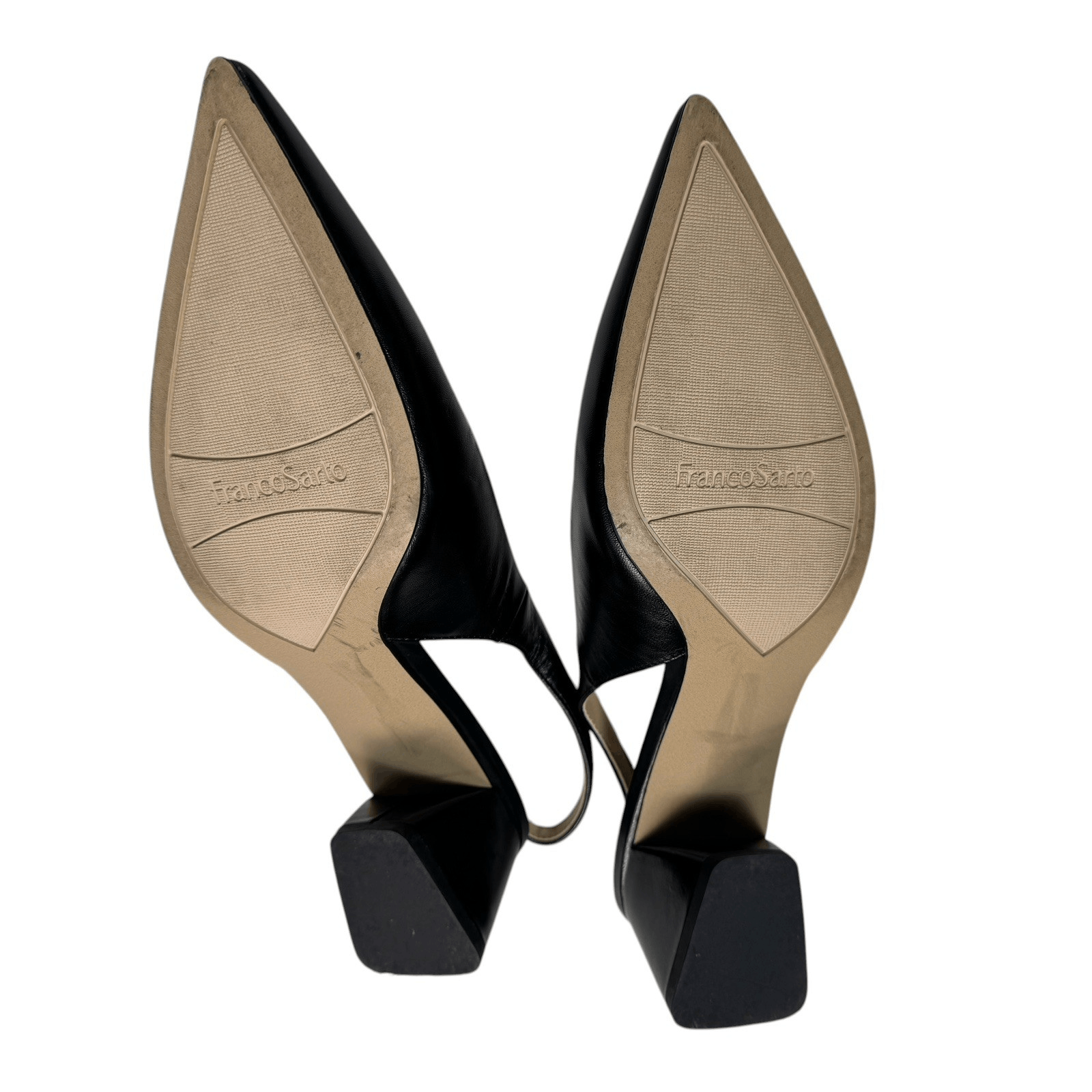Franco Sarto New Franco Sarto Racer Pointed Toe Block Heel Slingback Pum Size US 9.5 / IT 39.5 - 3 Thumbnail
