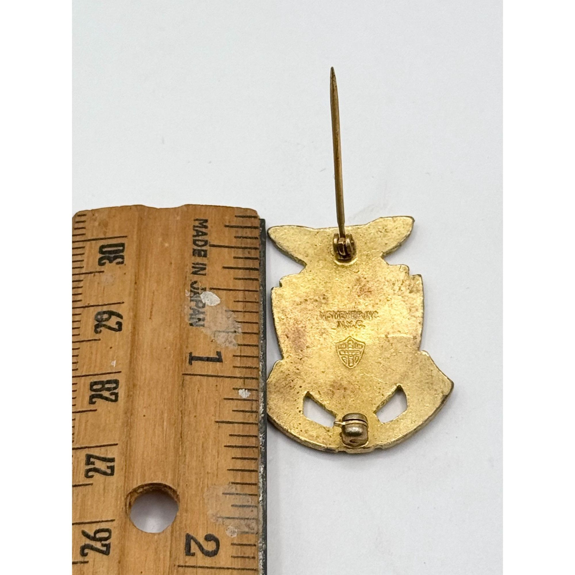 Vintage WWII US Army 13th Infantry Regiment DI DUI Crest Pin NS MEYE Size ONE SIZE - 5 Thumbnail