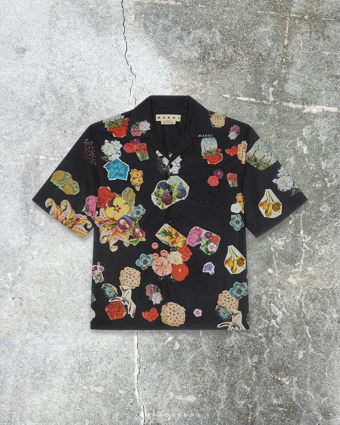 Marni Floral Print Short Sleeve Shirt Size US L / EU 52-54 / 3 - 1 Thumbnail