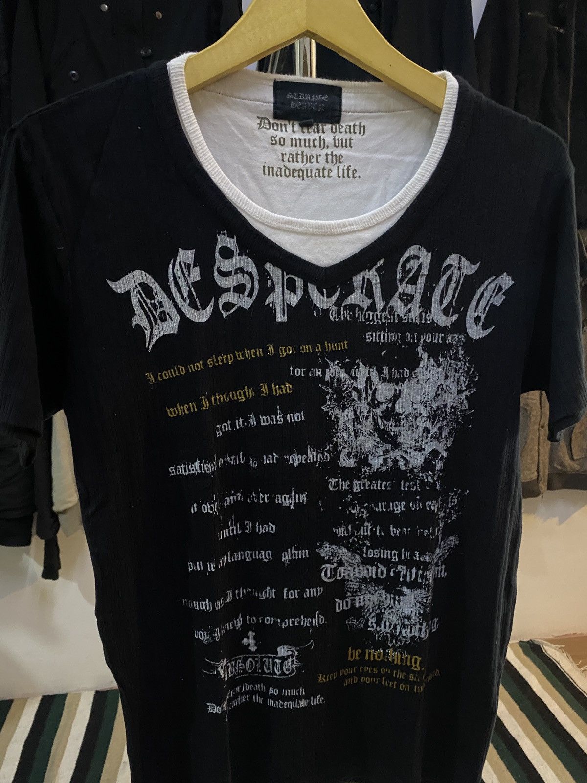 Japanese Brand Japanese Strange Heaven poem double layer tee Size US L / EU 52-54 / 3 - 3 Thumbnail