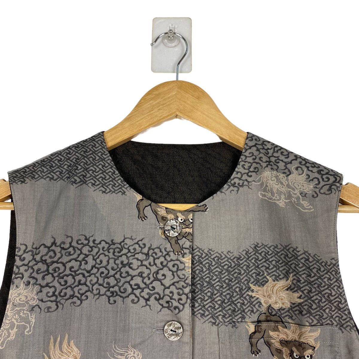 Japanese Brand Japanese Dragon Allover Printed Vest Size US M / EU 48-50 / 2 - 5 Thumbnail