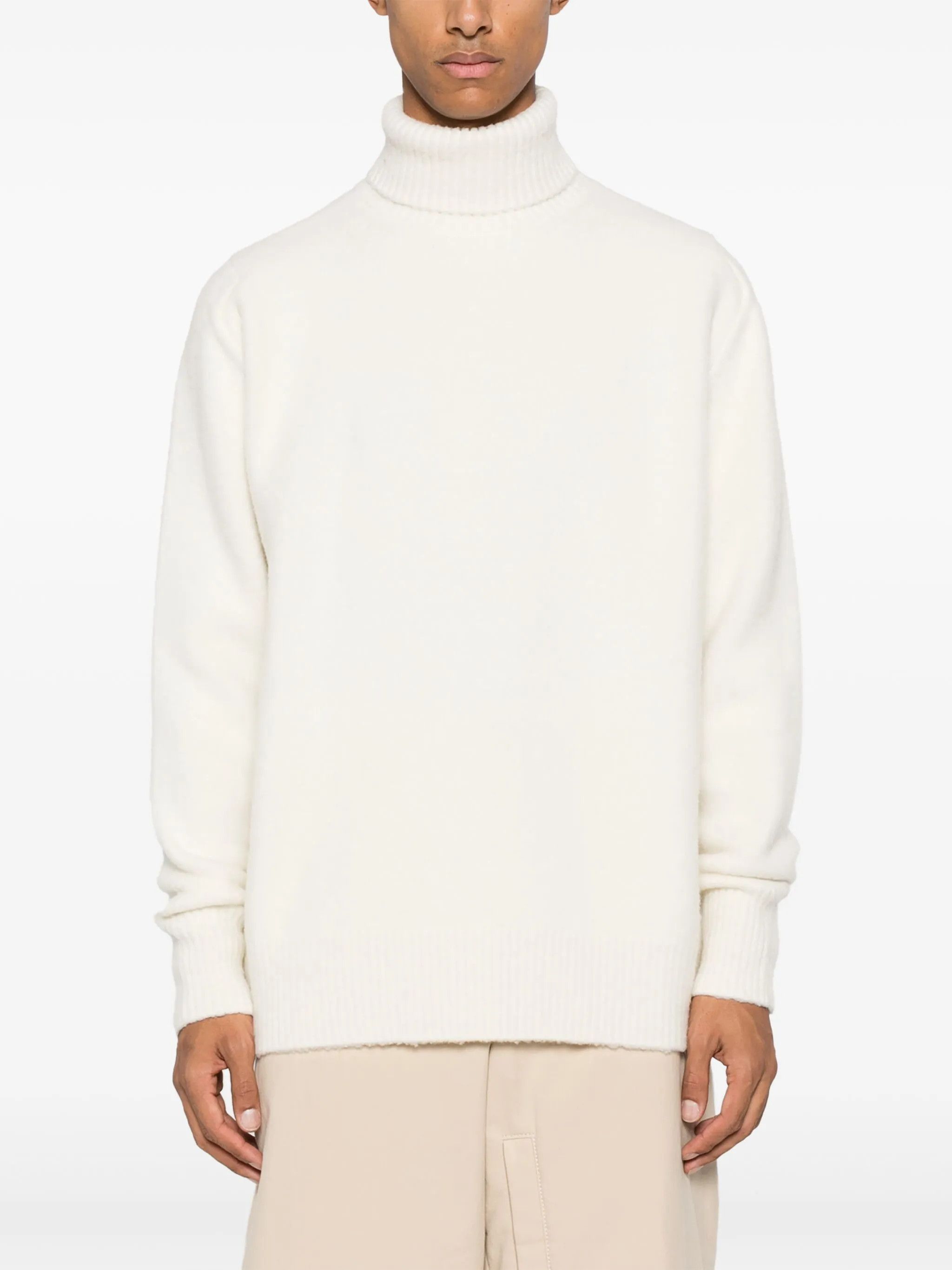 OAMC o1y0225 Turtleneck Sweatshirt in Cream Size US L / EU 52-54 / 3 - 3 Thumbnail
