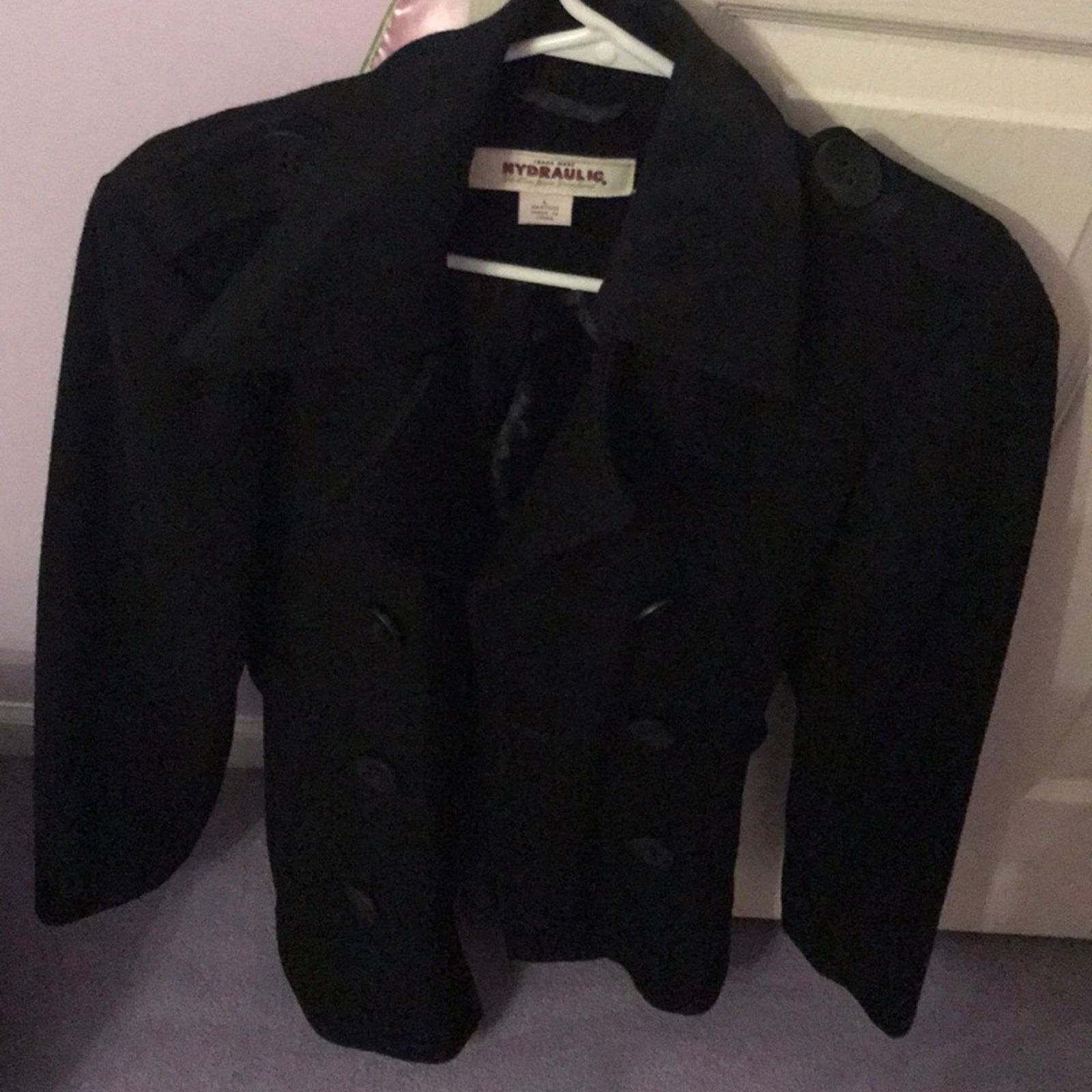 Other Hydraulic Pea coat black Juniors Large Size L / US 10 / IT 46 - 2 Thumbnail
