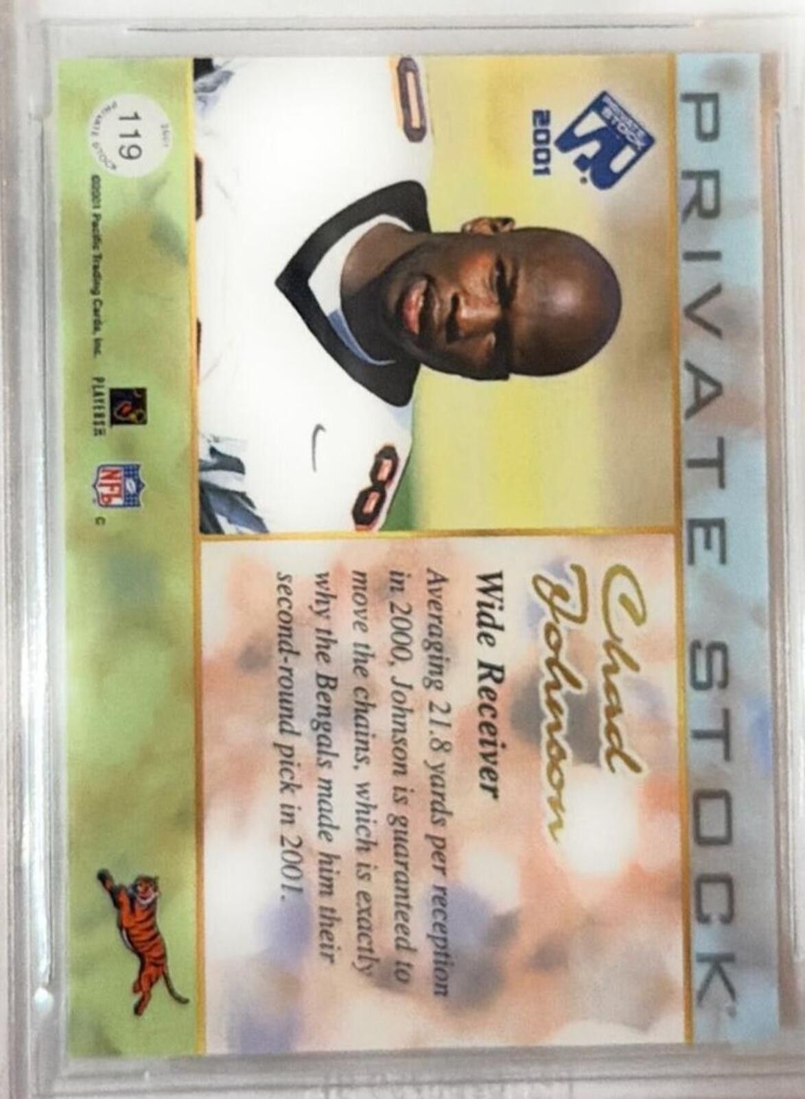 Other 2001 Private Stock #119 Chad Johnson Rookie 162/200 BGS 9 Size ONE SIZE - 6 Thumbnail
