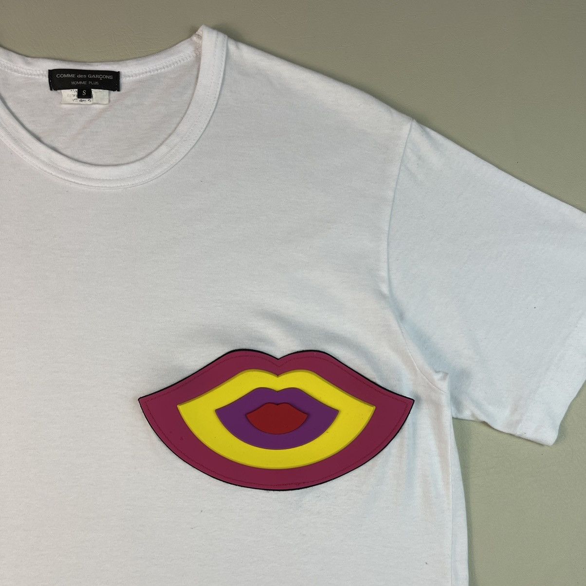 Comme des Garcons Homme Plus Comme des Garcons Homme Plus - Colorful Lips - T-shirt Size US S / EU 44-46 / 1 - 2 Thumbnail