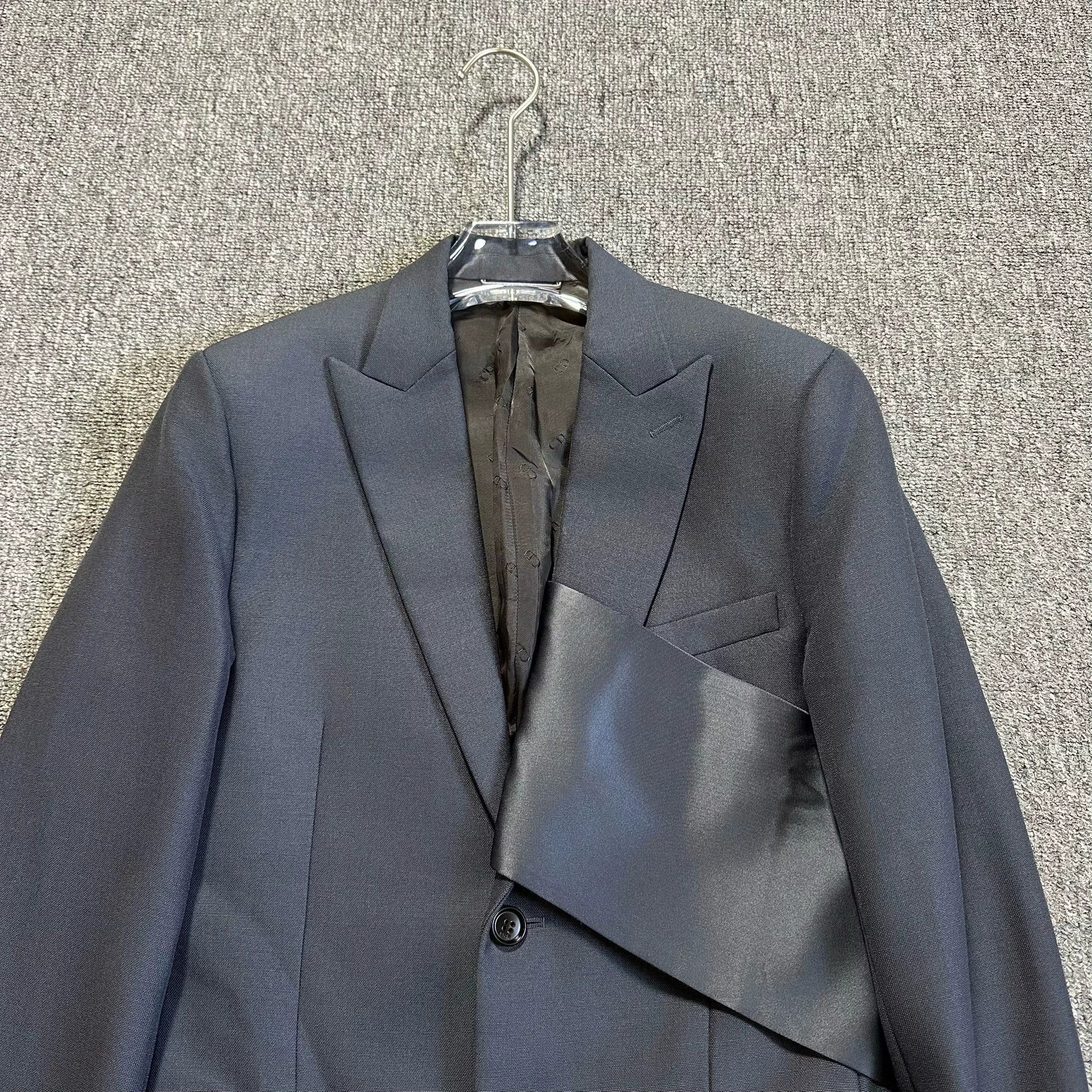 Dior dior men fog blue satin suit jacket Size US M / EU 48-50 / 2 - 3 Thumbnail