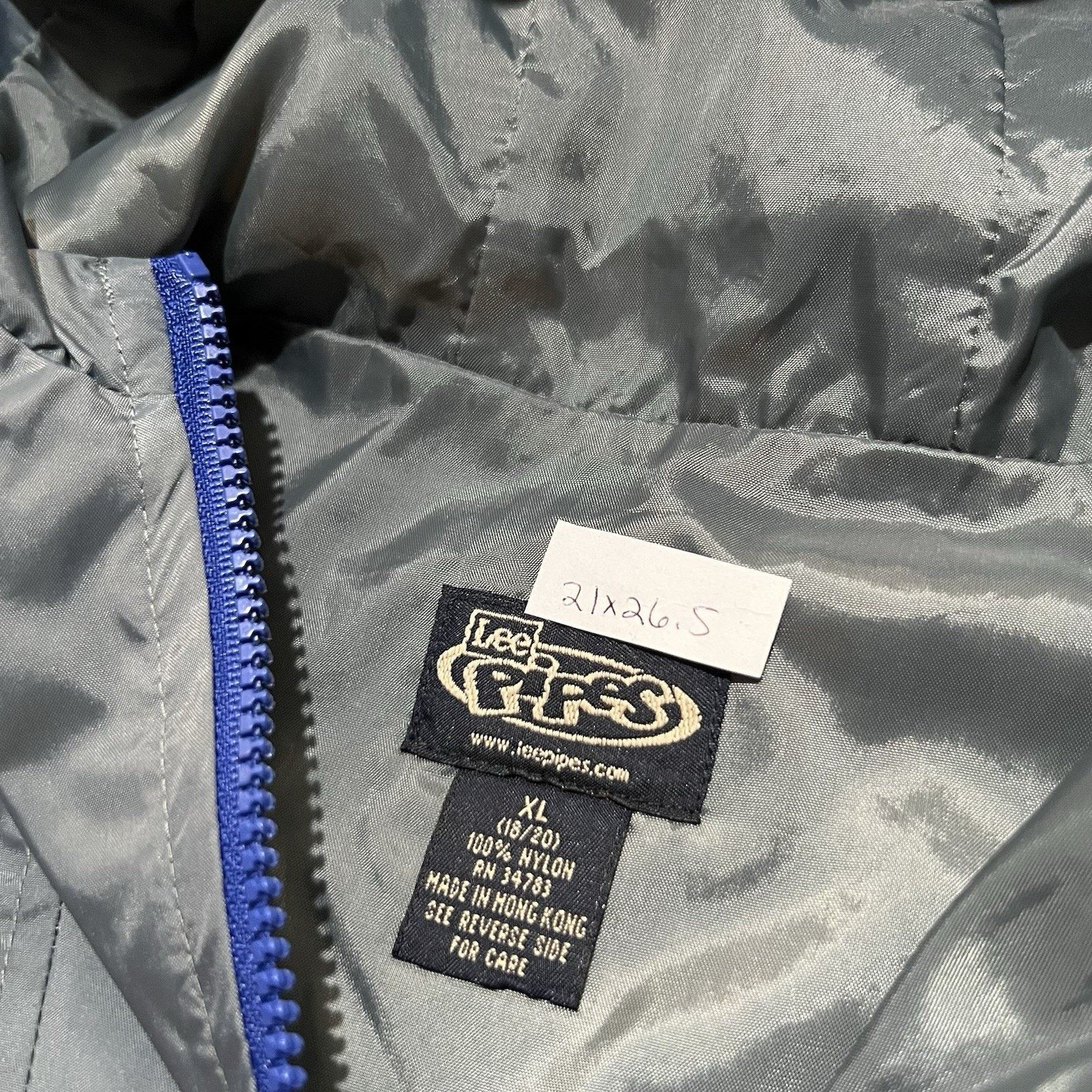 Lee VTG Lee Pipes BMX Sleeveless 90s Y2K Hooded Windbreaker Vest Size US S / EU 44-46 / 1 - 6 Thumbnail