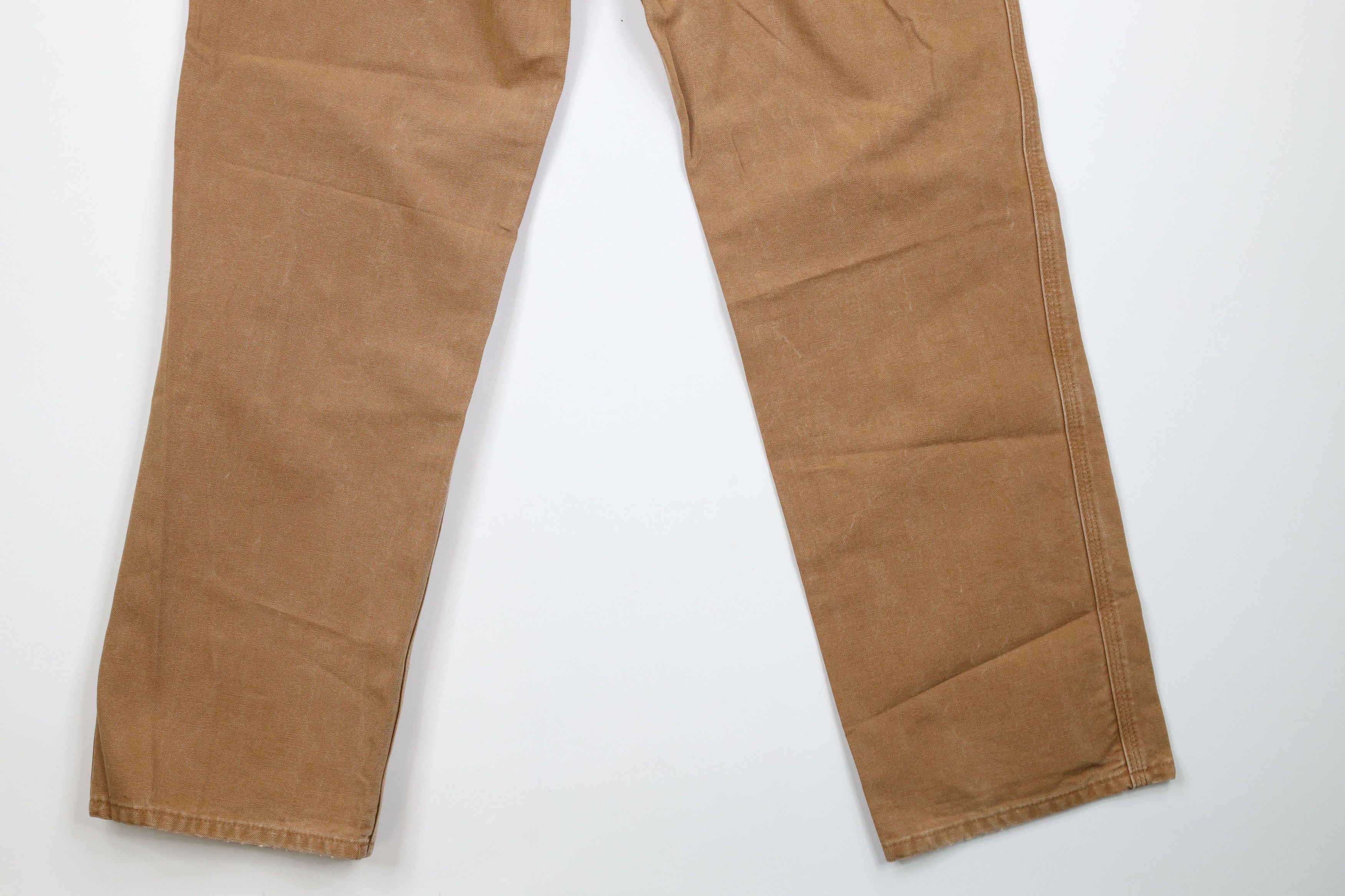Carhartt × Vintage Carhartt Faded Spell Out Relaxed Fit Canvas Pants Duck Brown Size US 36 / EU 52 - 10 Thumbnail