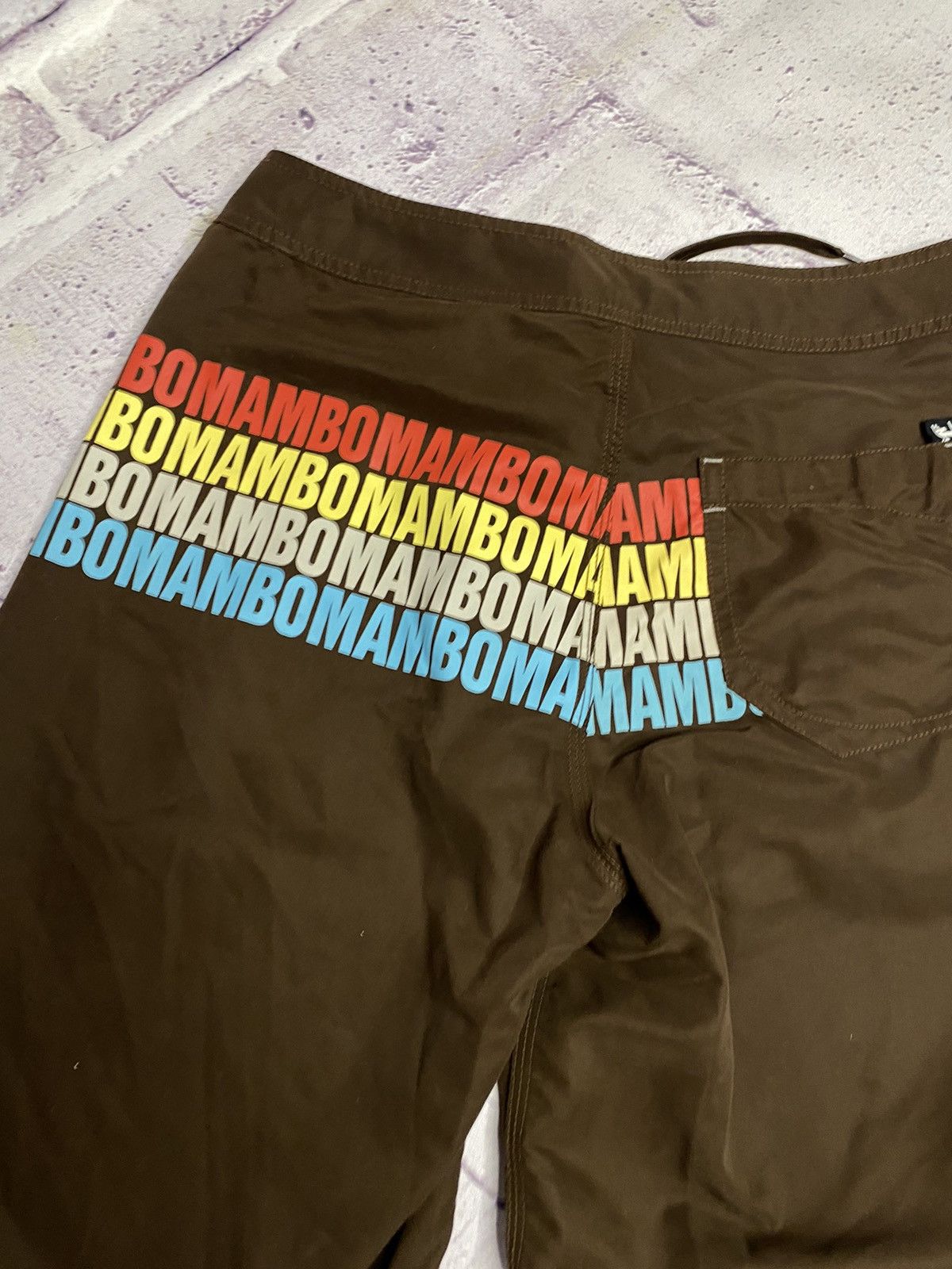Mambo MENS Mambo Brown Overprint Surf Shorts streetwear Size US 32 / EU 48 - 9 Thumbnail