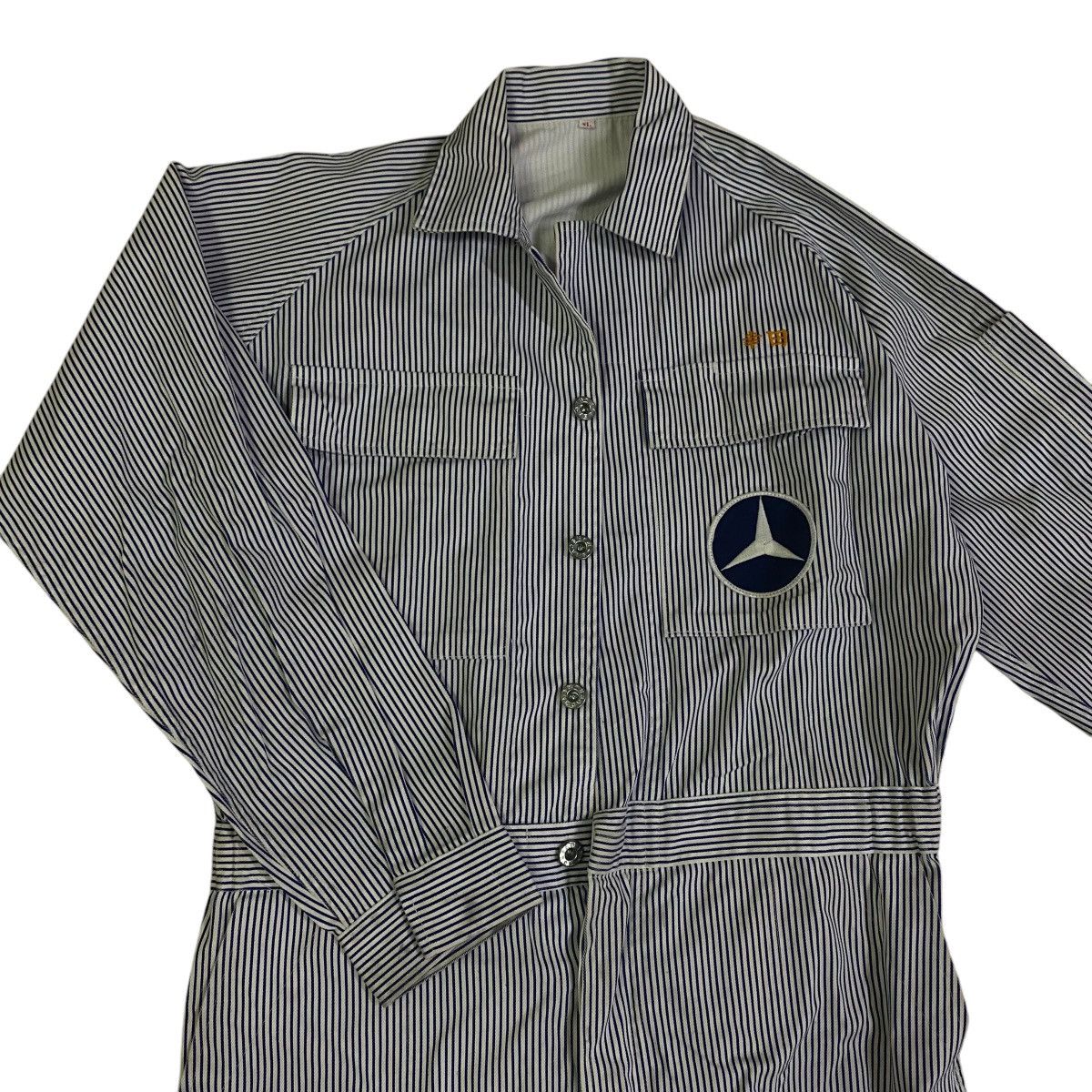 Japanese Brand × Vintage Vintage yanase mercedes benz hickory overall Size US 36 / EU 52 - 2 Thumbnail