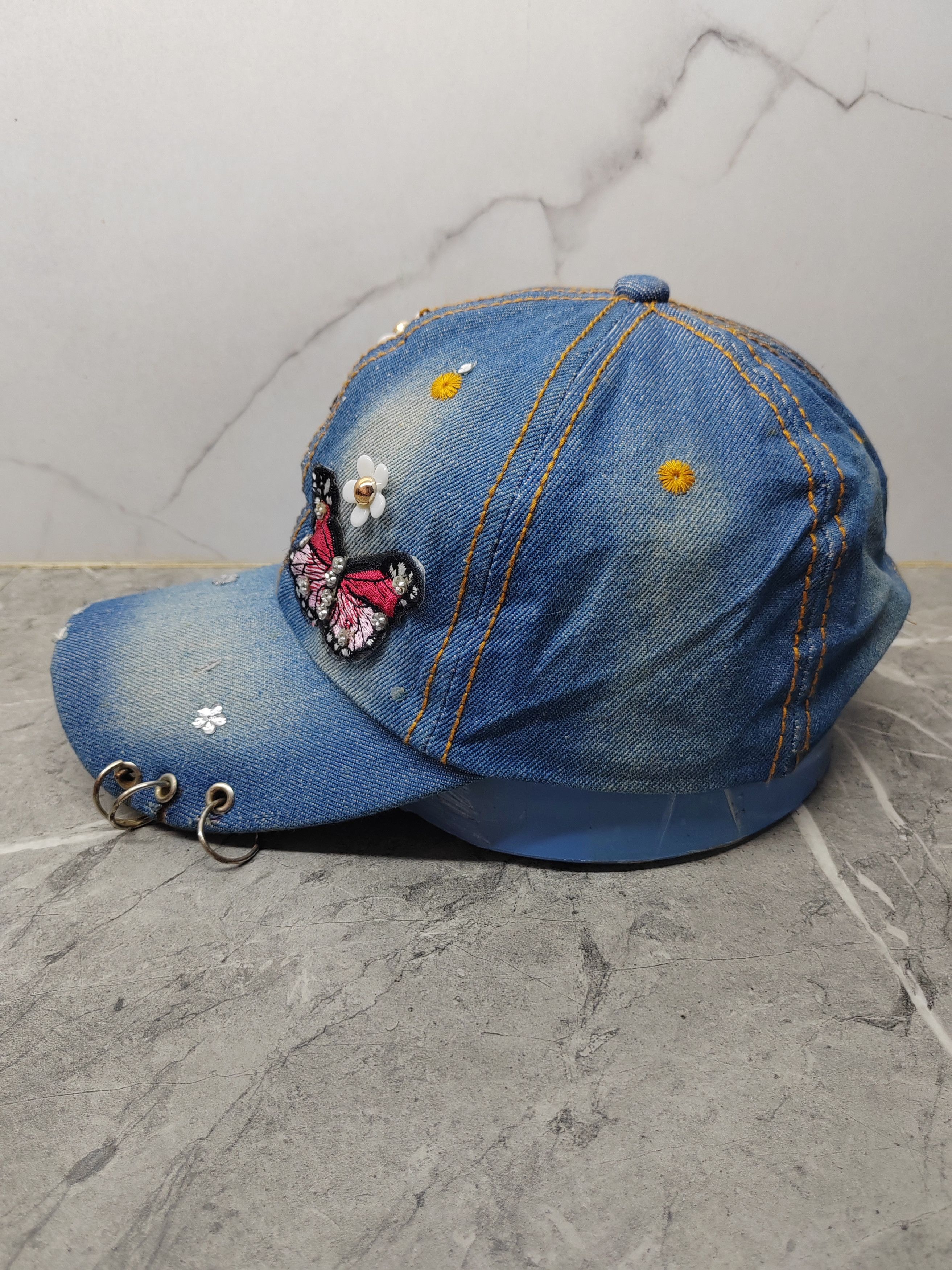 Japanese Brand Vintage Handmade Punk Distressed Style Cap Hat Size ONE SIZE - 5 Thumbnail