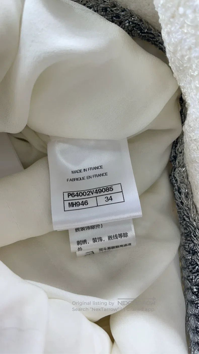 Chanel Chanel Roof series white silver thread dress Size XXS / US 00 / IT 34 - 4 Thumbnail