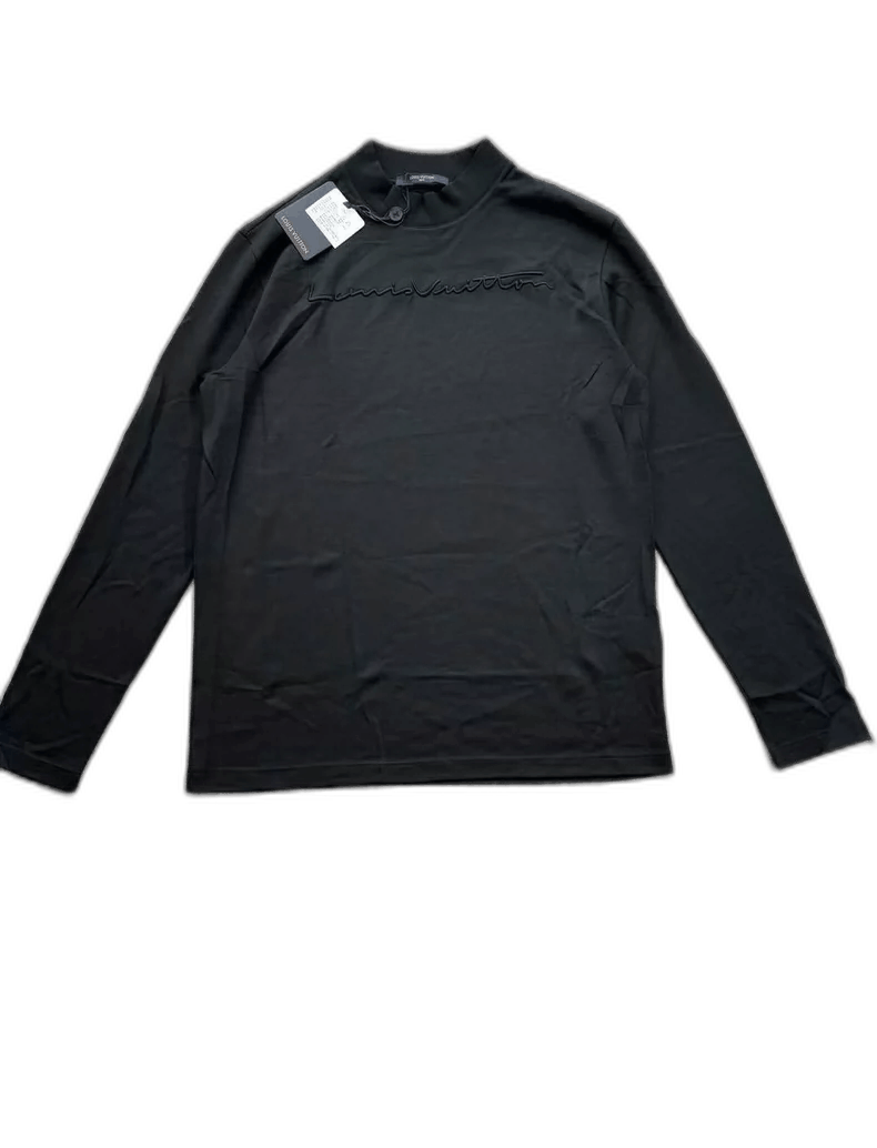 Louis Vuitton Louis Vuitton Black Wool Embroidered Knit Top-yf Size US XL / EU 56 / 4 - 1 Thumbnail
