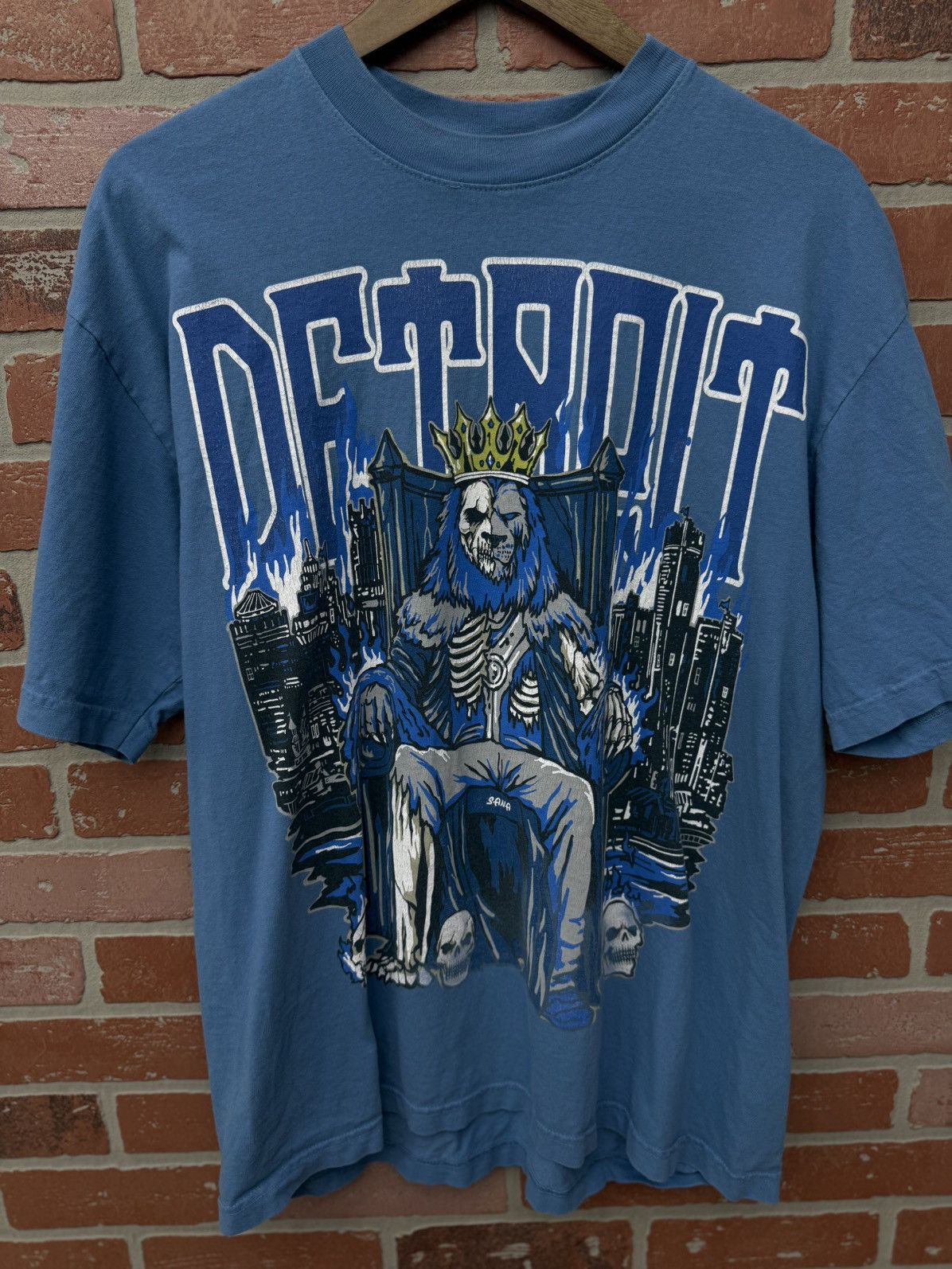 SANA Sana Detroit Lions Men’s Tee Shirt Size Large Pre Owned 🧼 Size US L / EU 52-54 / 3 - 1 Thumbnail