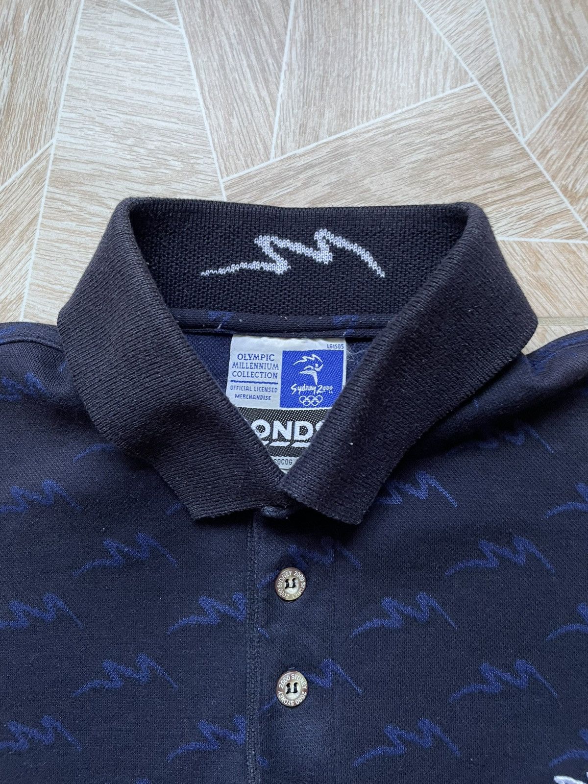 Vintage Vintage Bonds Sydney Olympics Games Mens Monogram Polo XL Size US XL / EU 56 / 4 - 9 Thumbnail