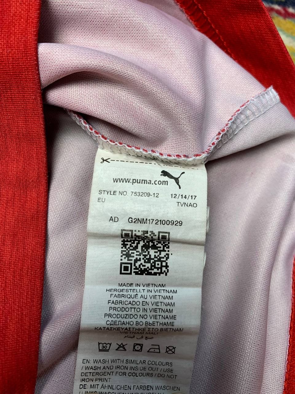 Puma ARSENAL 2018 19 HOME FOOTBALL SHIRT SOCCER JERSEY Aubameyang Size US S / EU 44-46 / 1 - 4 Thumbnail