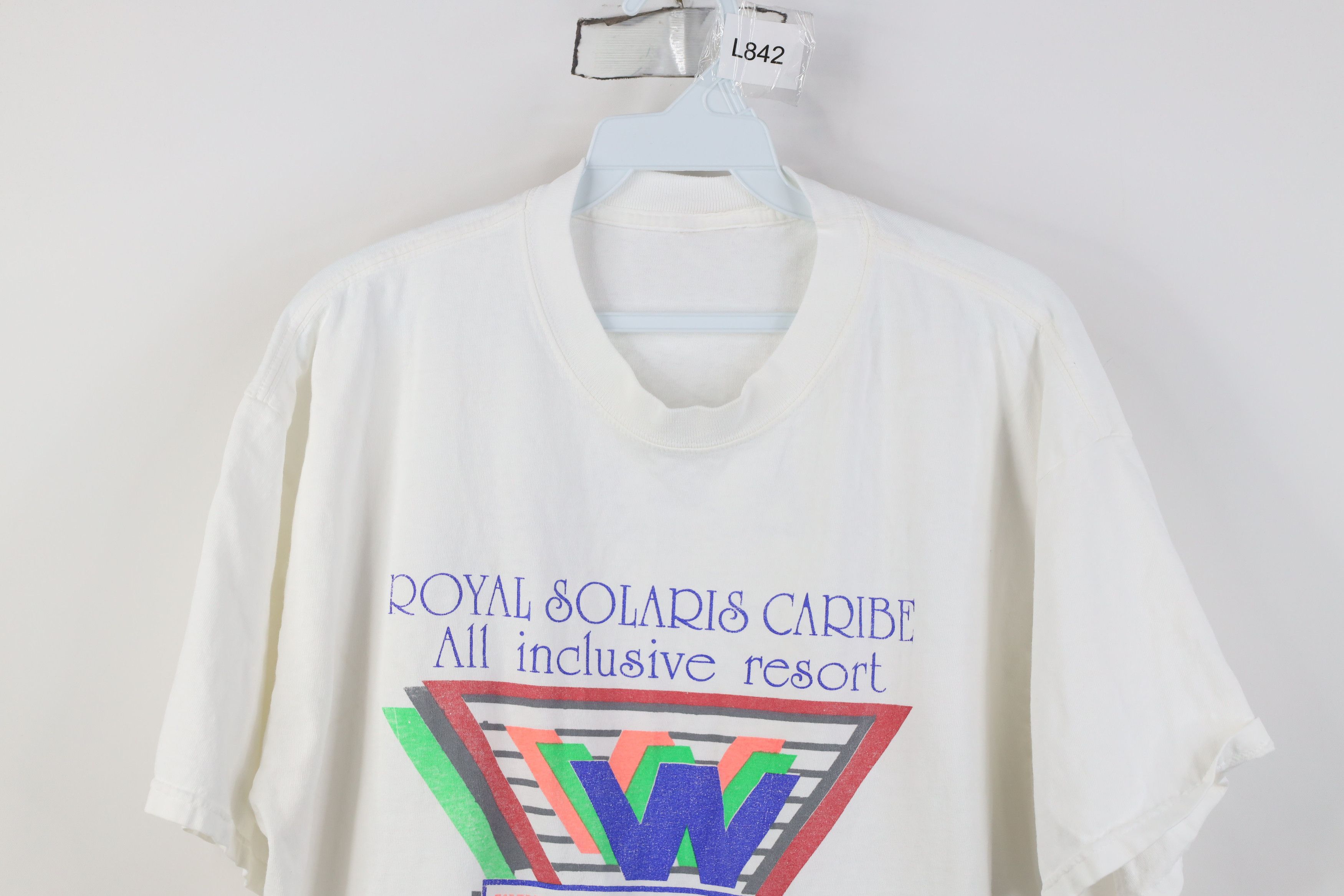 Vintage Vintage 90s Solaris Caribe Wet Wild Wonderful Resort T-Shirt Size US XL / EU 56 / 4 - 2 Thumbnail