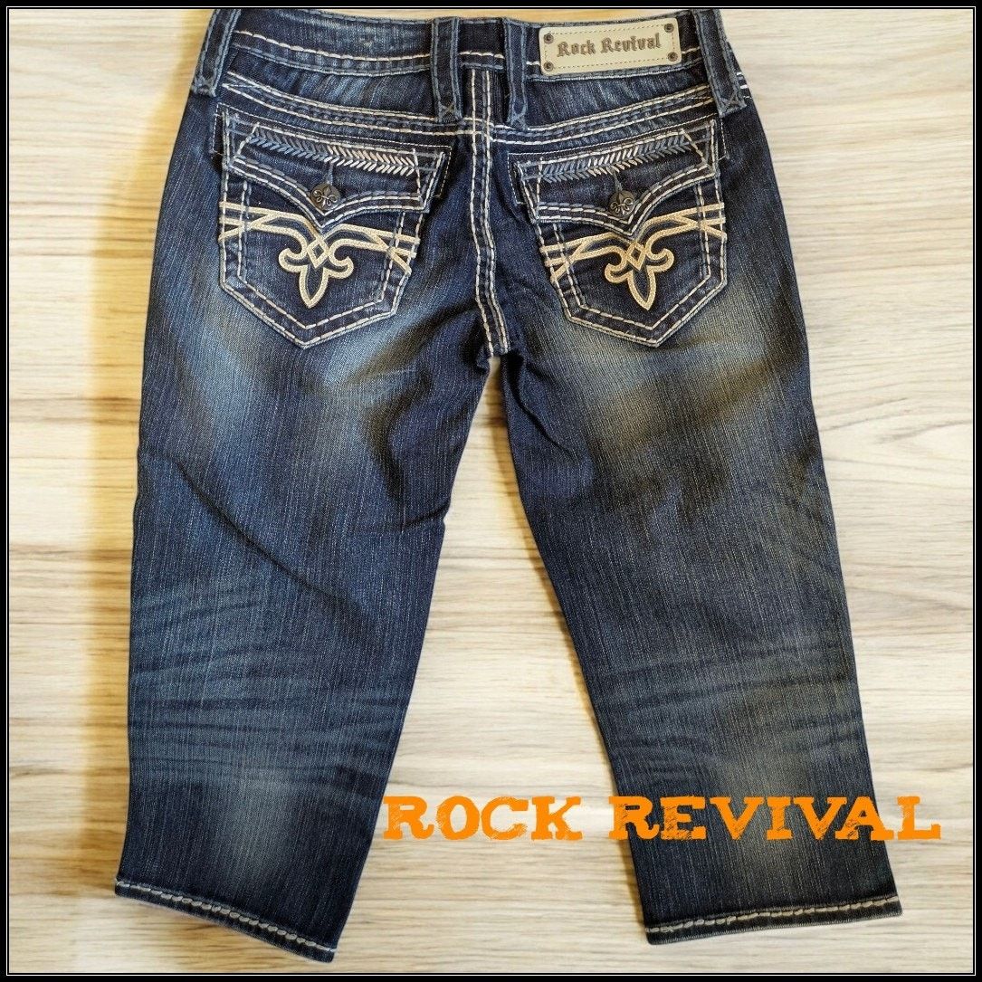 Rock Revival ROCK REVIVAL Capri Jeans Women's 26 ANA Denim Capris Size 26" / US 2 / IT 38 - 2 Thumbnail