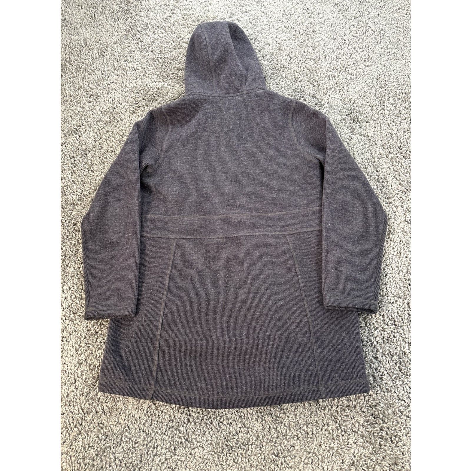 Vintage VINTAGE LL Bean Coat Womens Medium Full Zip Wool Blend Knit Hooded Wooltek 500911 Gray Overcoat Womens Size M / US 6-8 / IT 42-44 - 5 Thumbnail