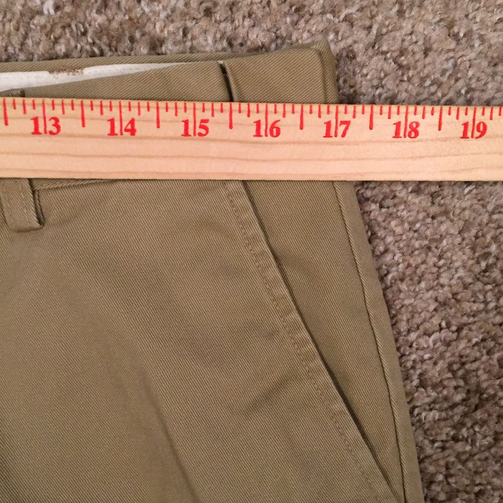 Vintage L.L. Bean Pants Men 35 Beige Adjustable Comfort Waist Flat Front Chino Shirt? Size US 35 - 3 Thumbnail