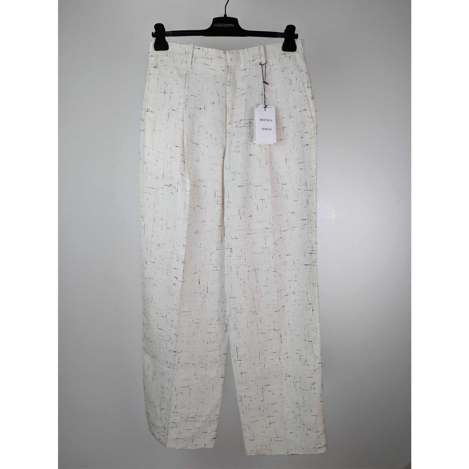 Bottega Veneta o1rshd1 Light Criss Cross Viscose Silk Trousers Pants Dove Size US 32 / EU 48 - 2 Thumbnail