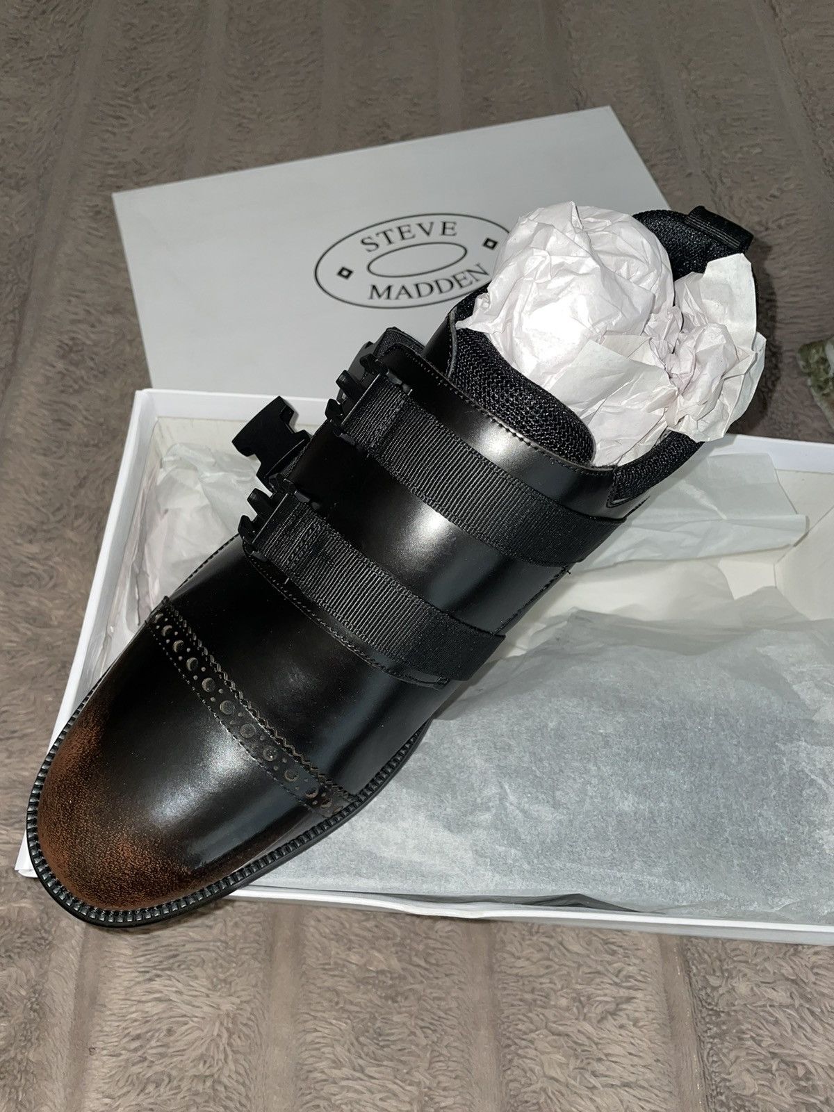 Steve Madden Steve Madden Paulsen Brown Leather Size US 13 / EU 46 - 1 Thumbnail