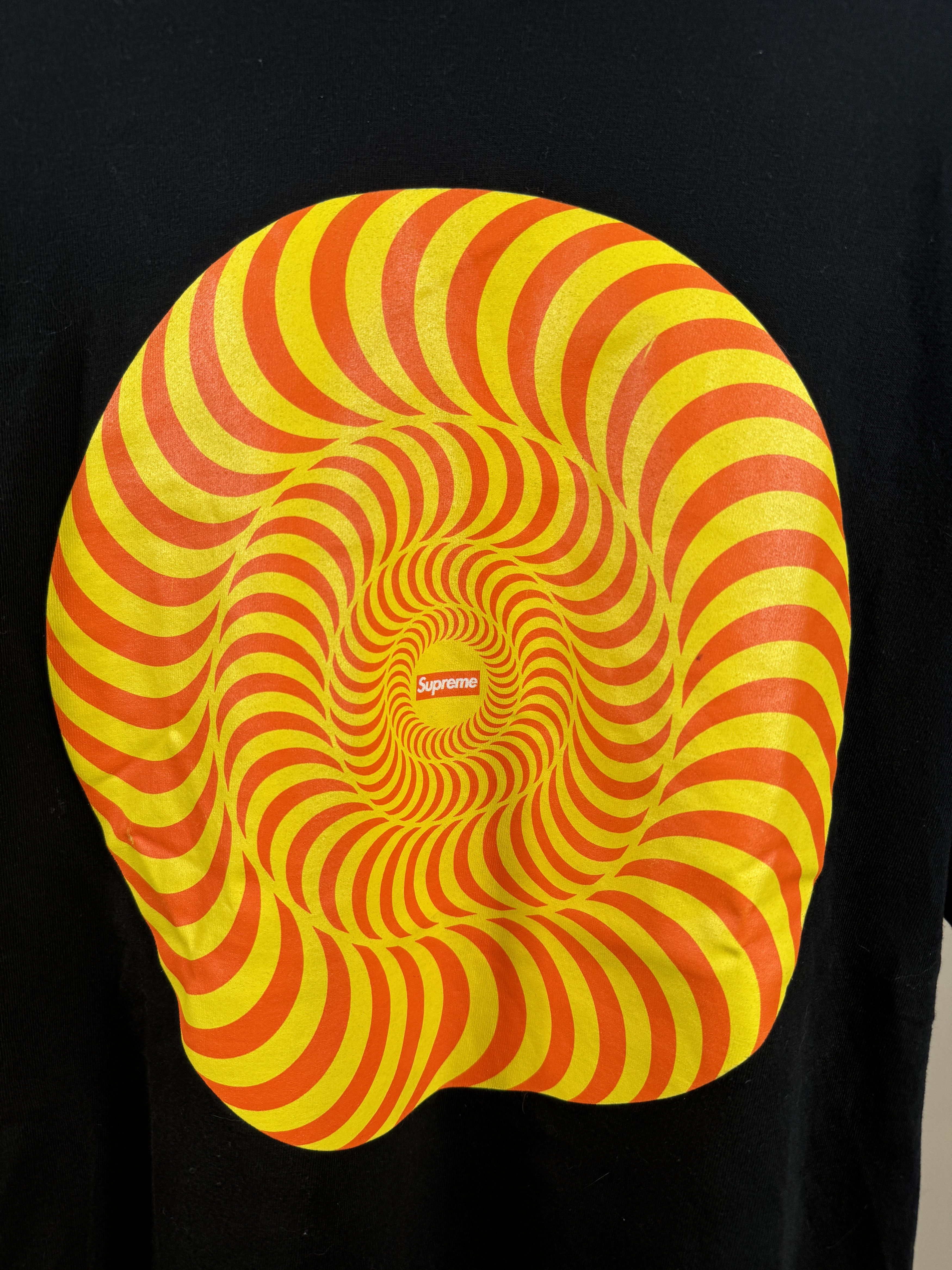 Spitfire × Supreme Supreme Spitfire Classic Swirl T-shirt Orange Black Size US M / EU 48-50 / 2 - 3 Thumbnail