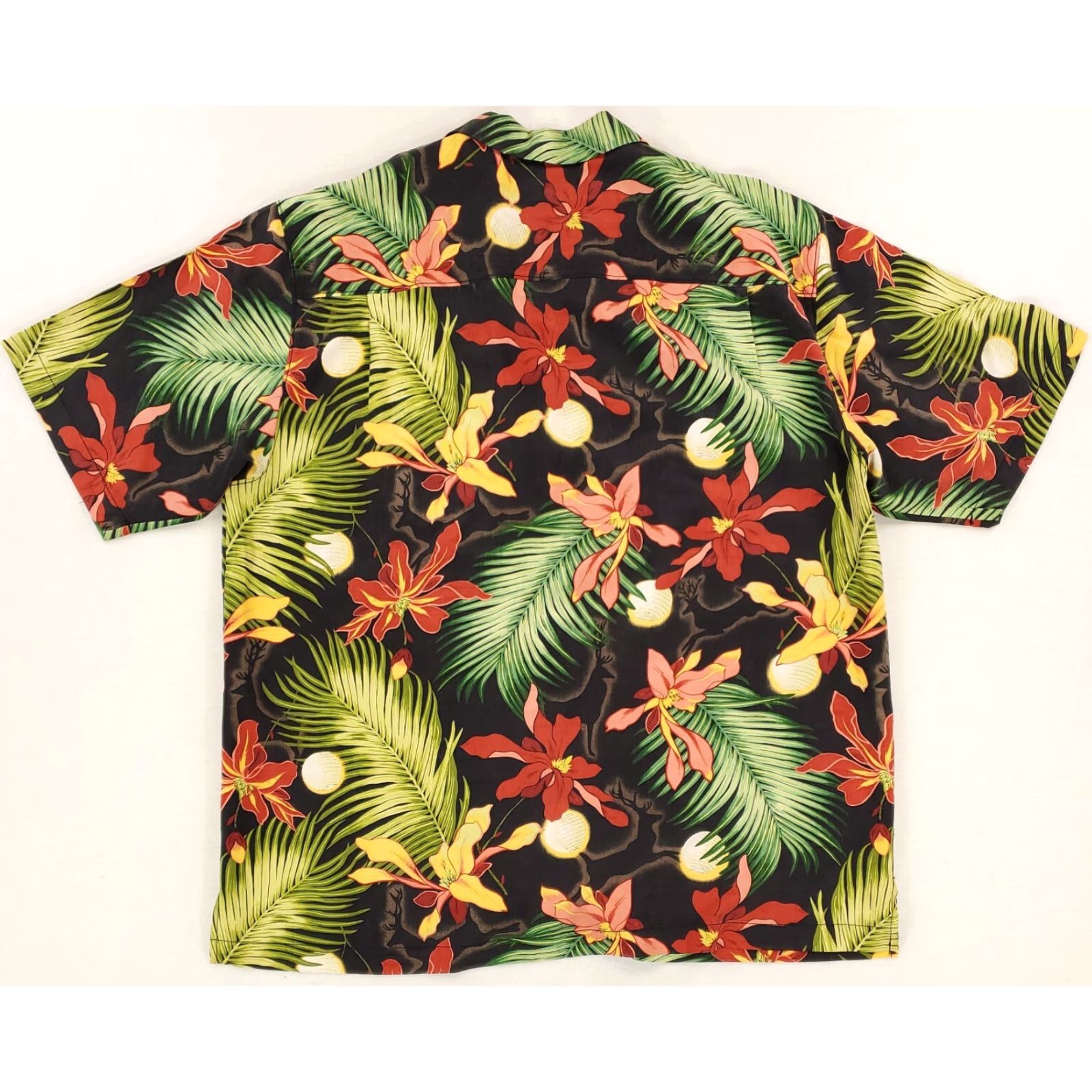 Tommy Bahama Tommy Bahama Shirt XL Men Hawaiian Silk Floral Multicolor Button-Up Short Sleeve Mens XL Size US XL / EU 56 / 4 - 4 Thumbnail